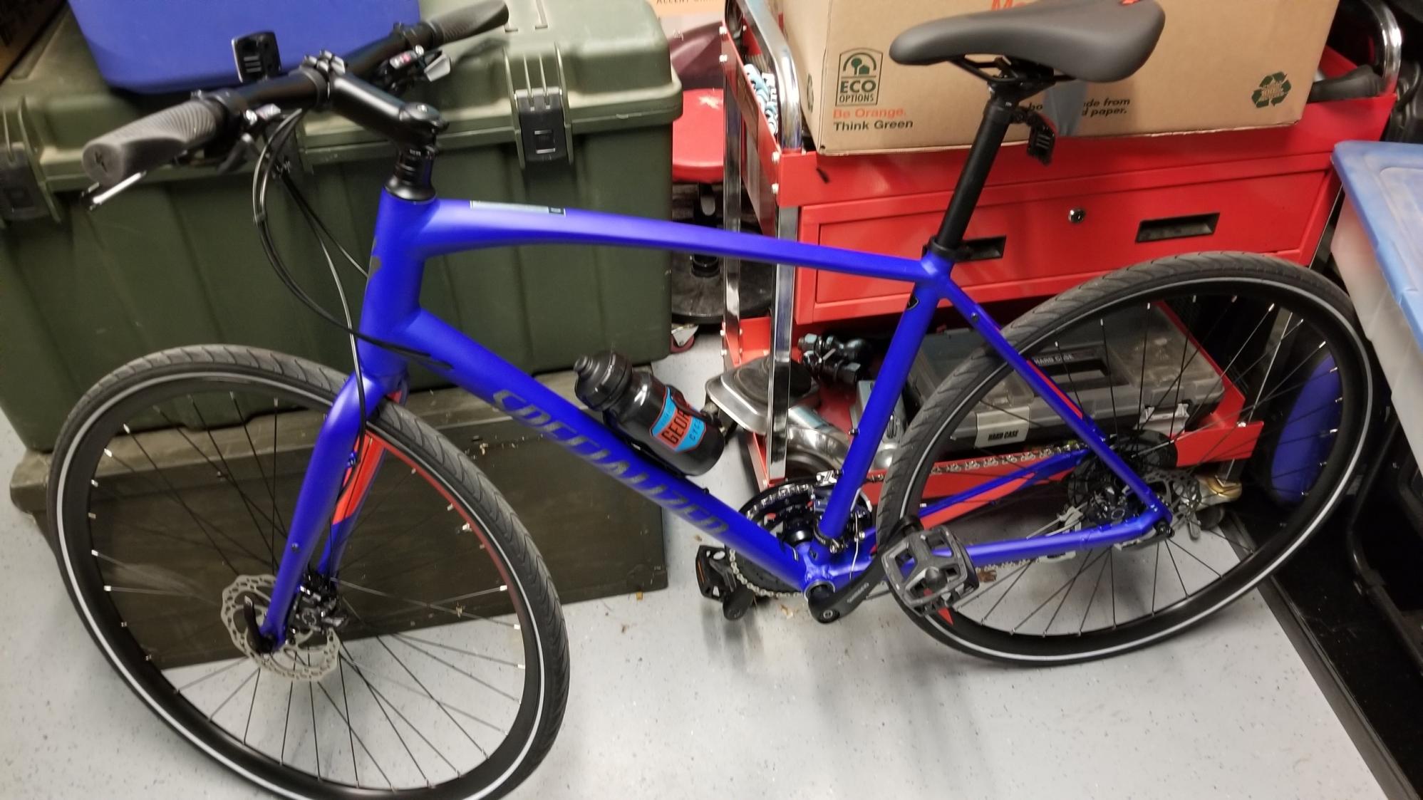 2018 Specialized SIRRUS Blue, Black, and Red