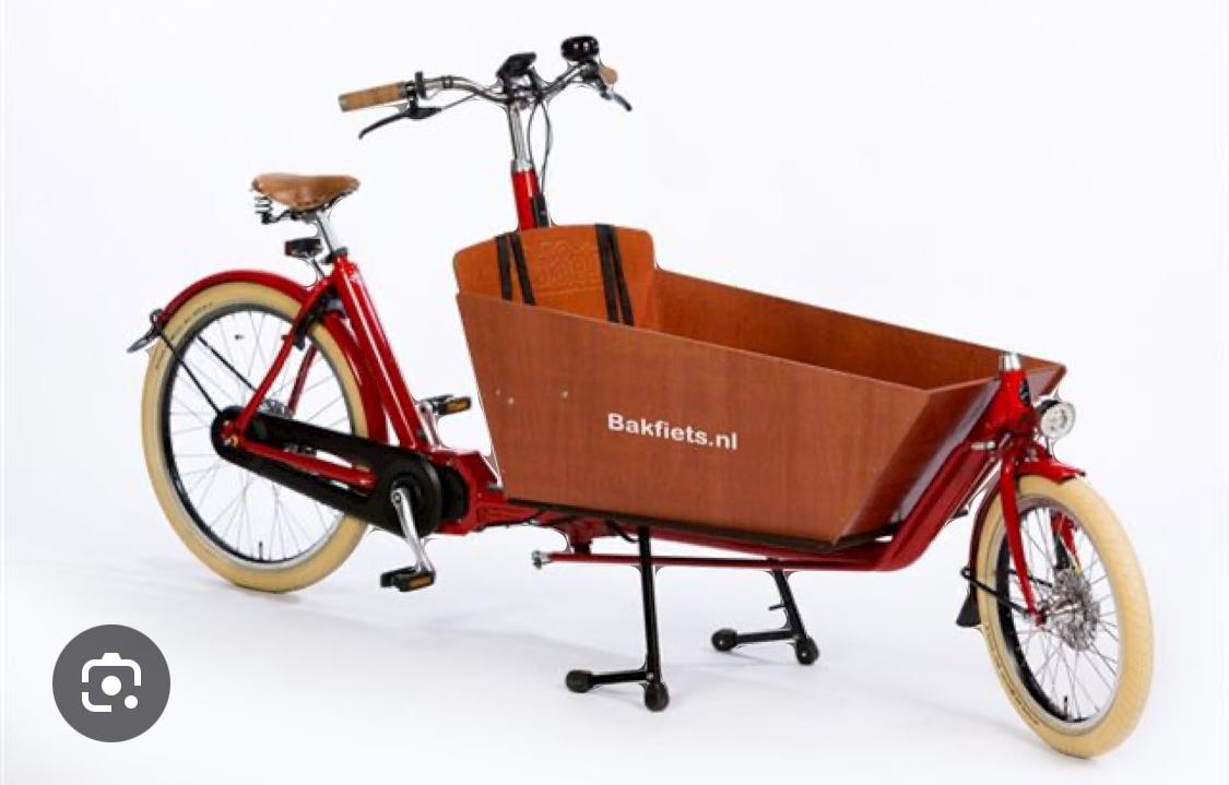 2018 Amsterdam Bicycle Company E-Cargo Classic Long - Nexus 7 Steps Red