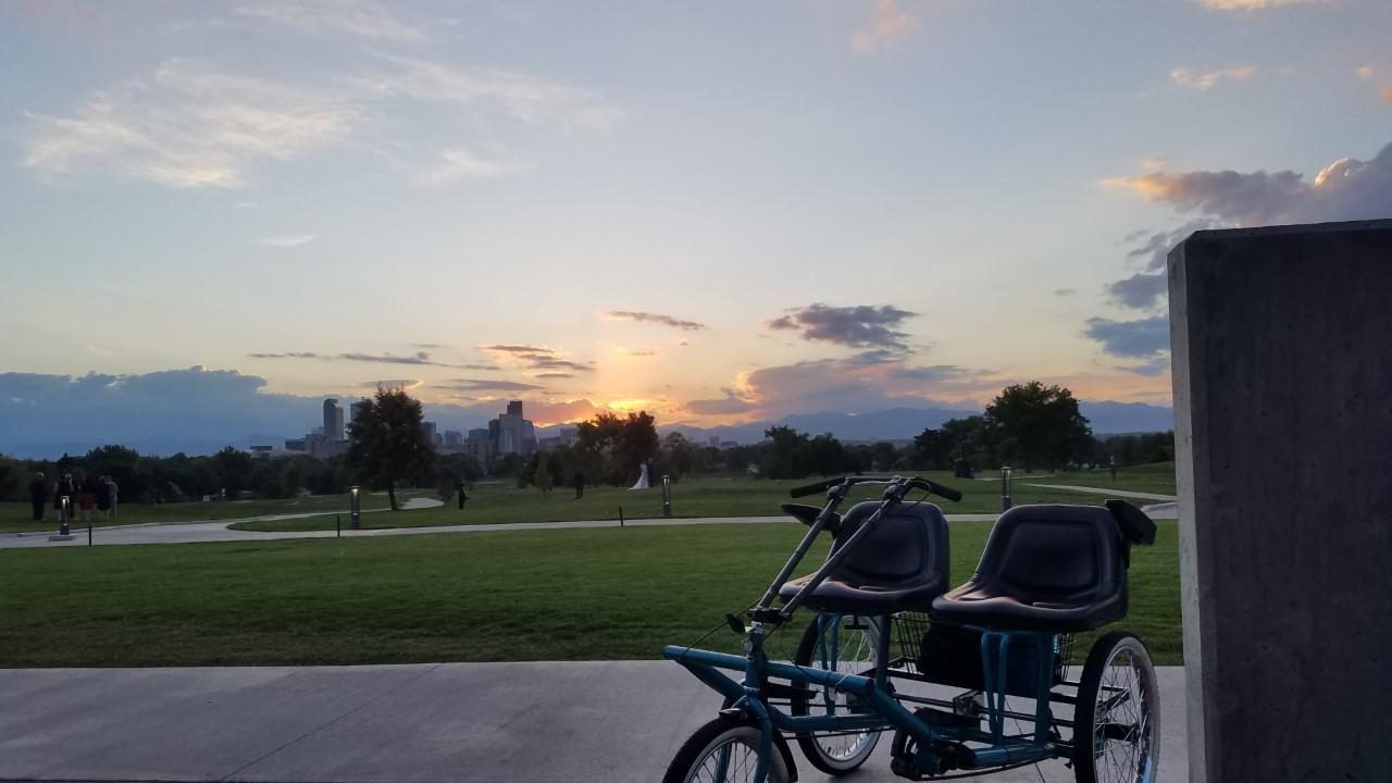 2020 Worksman Cycles Side by side tandem trike Teal