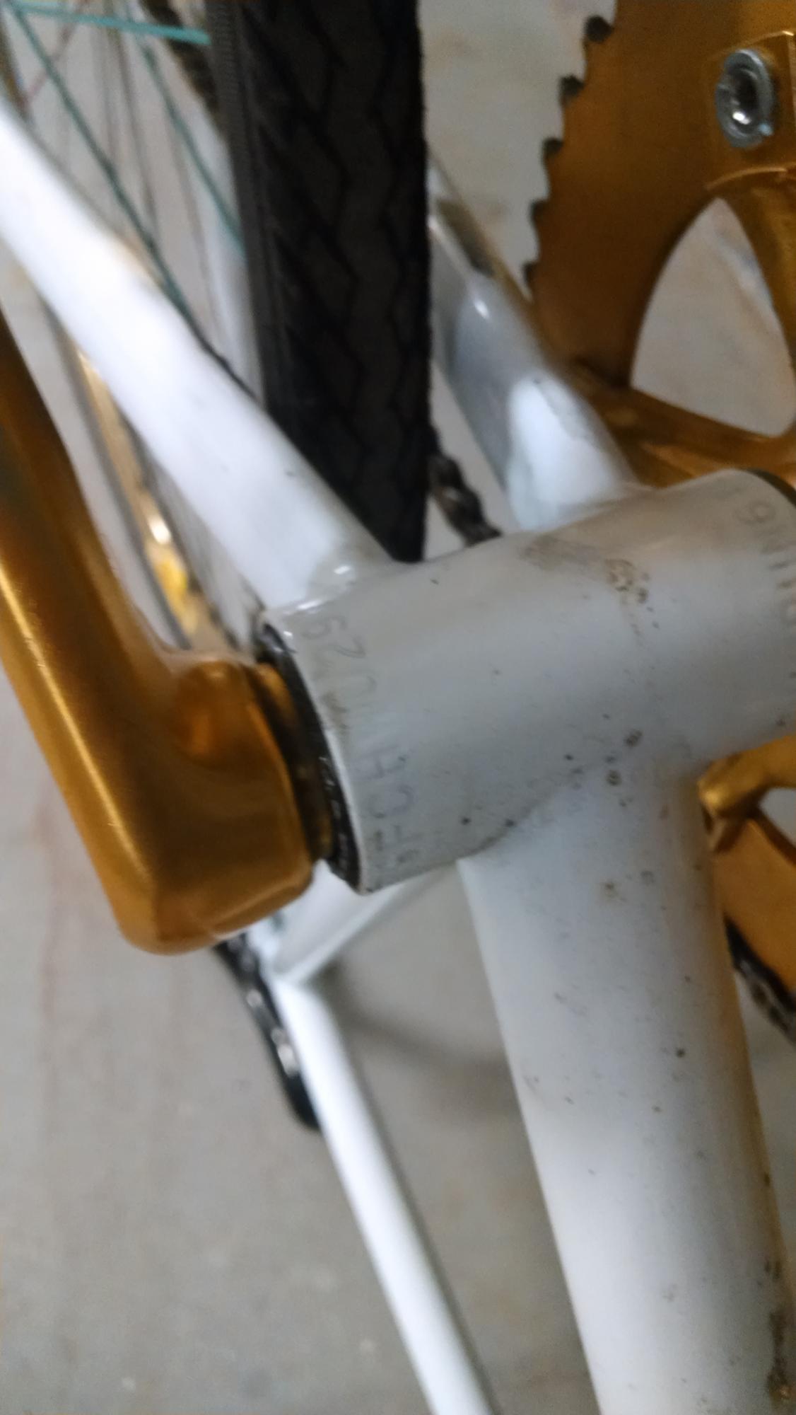 2014 Pake RUM RUNNER STEEL TRACK FRAME White