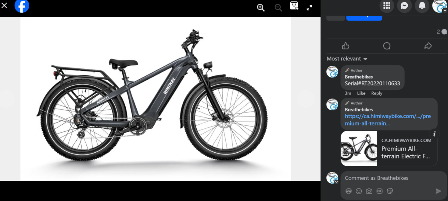 Himiway Zebra Silver, gray or bare metal