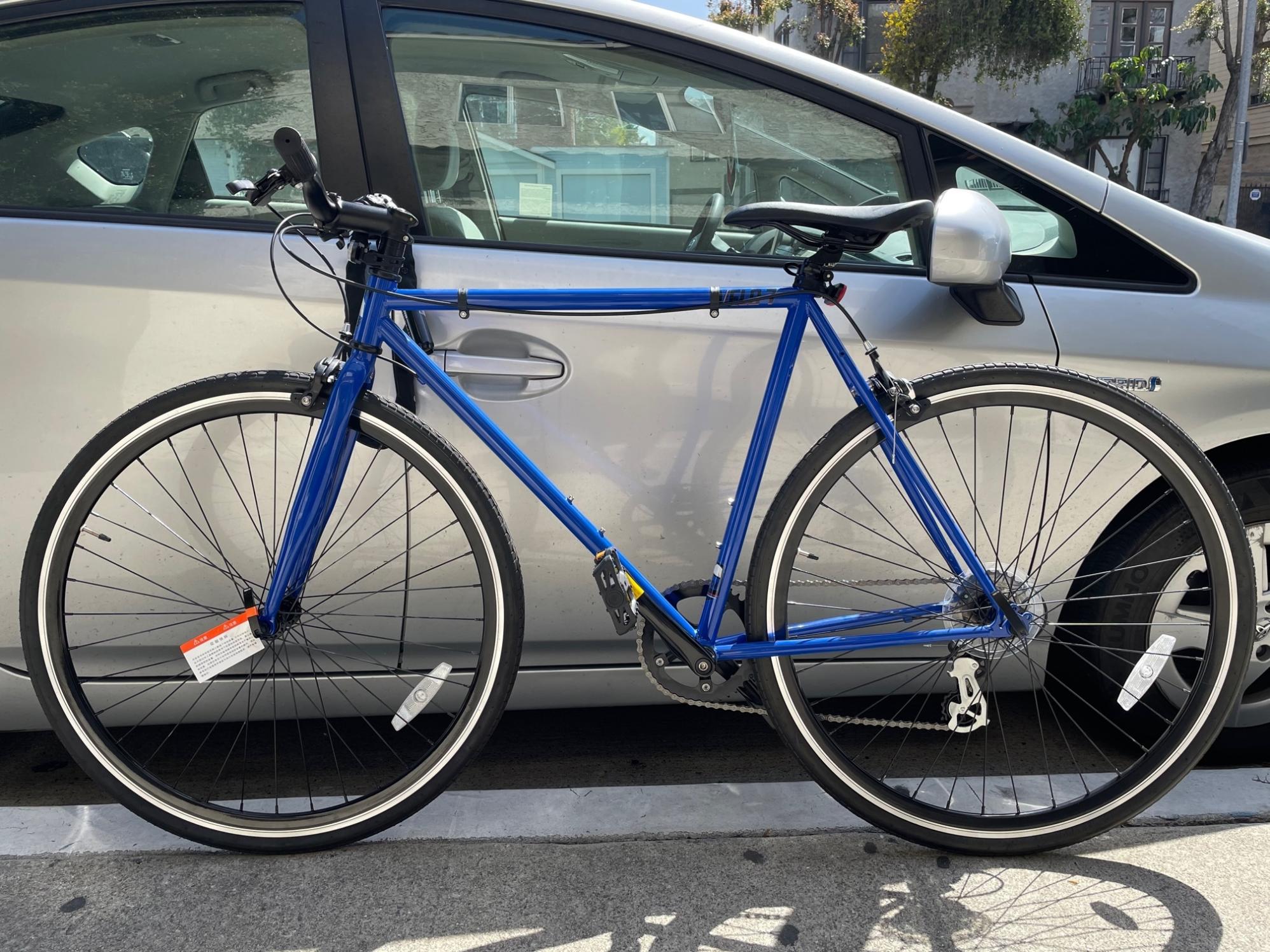 2018 Golden Cycles Velo-7 Sport Hybrid Bike Blue