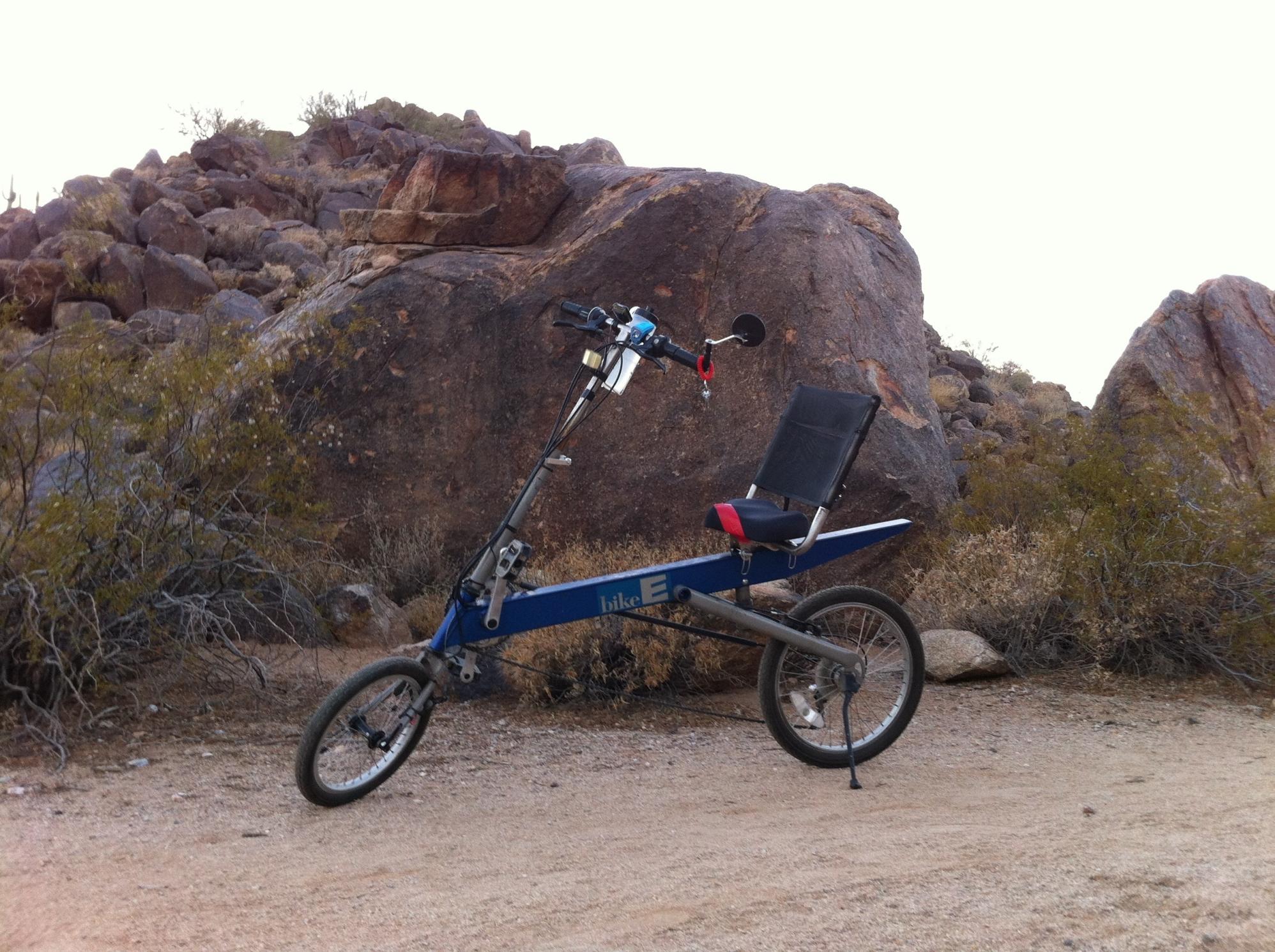 BikeE recumbents AT with 3-speed hub Blue