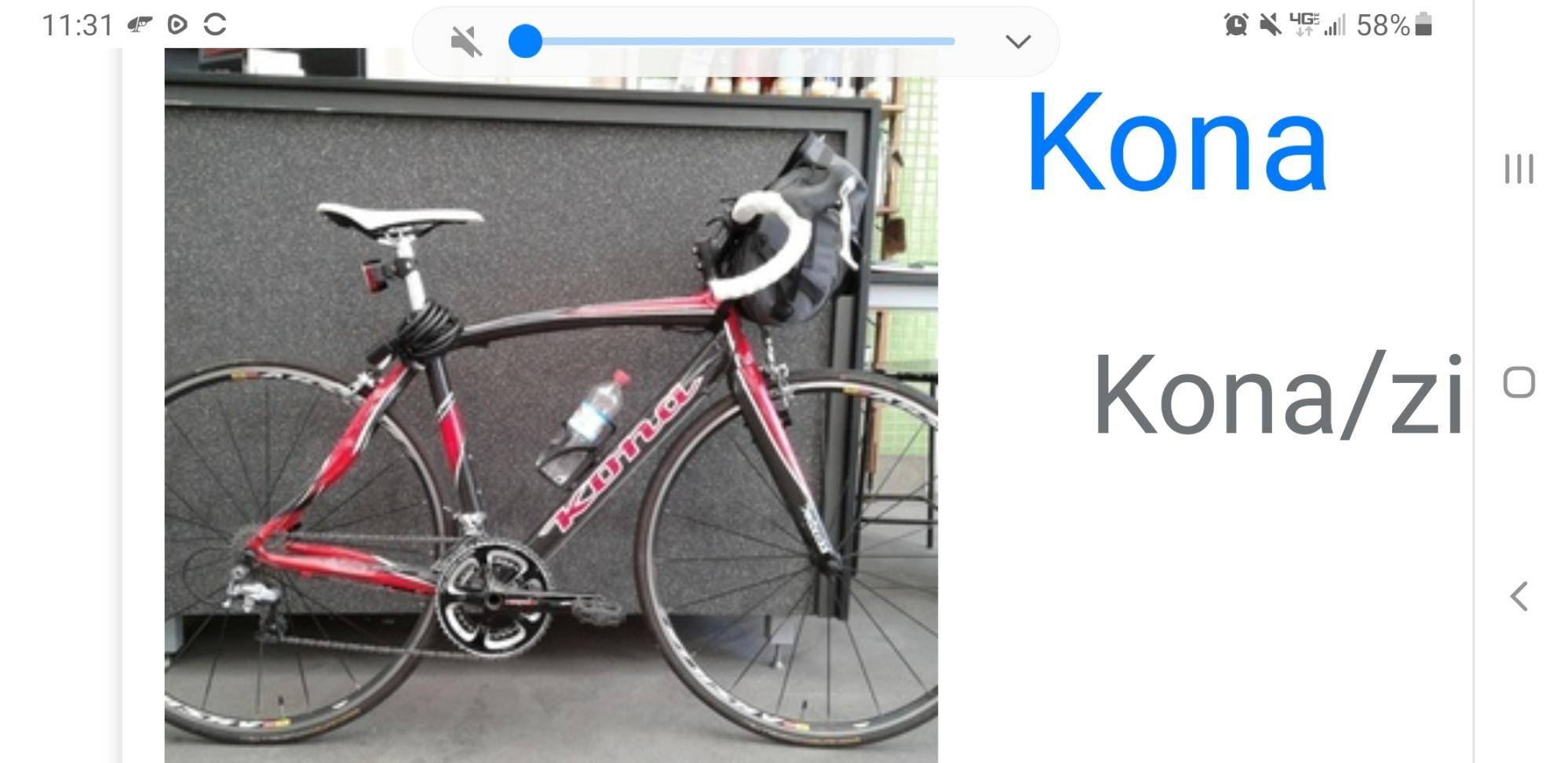Kona zing supreme Red and Black