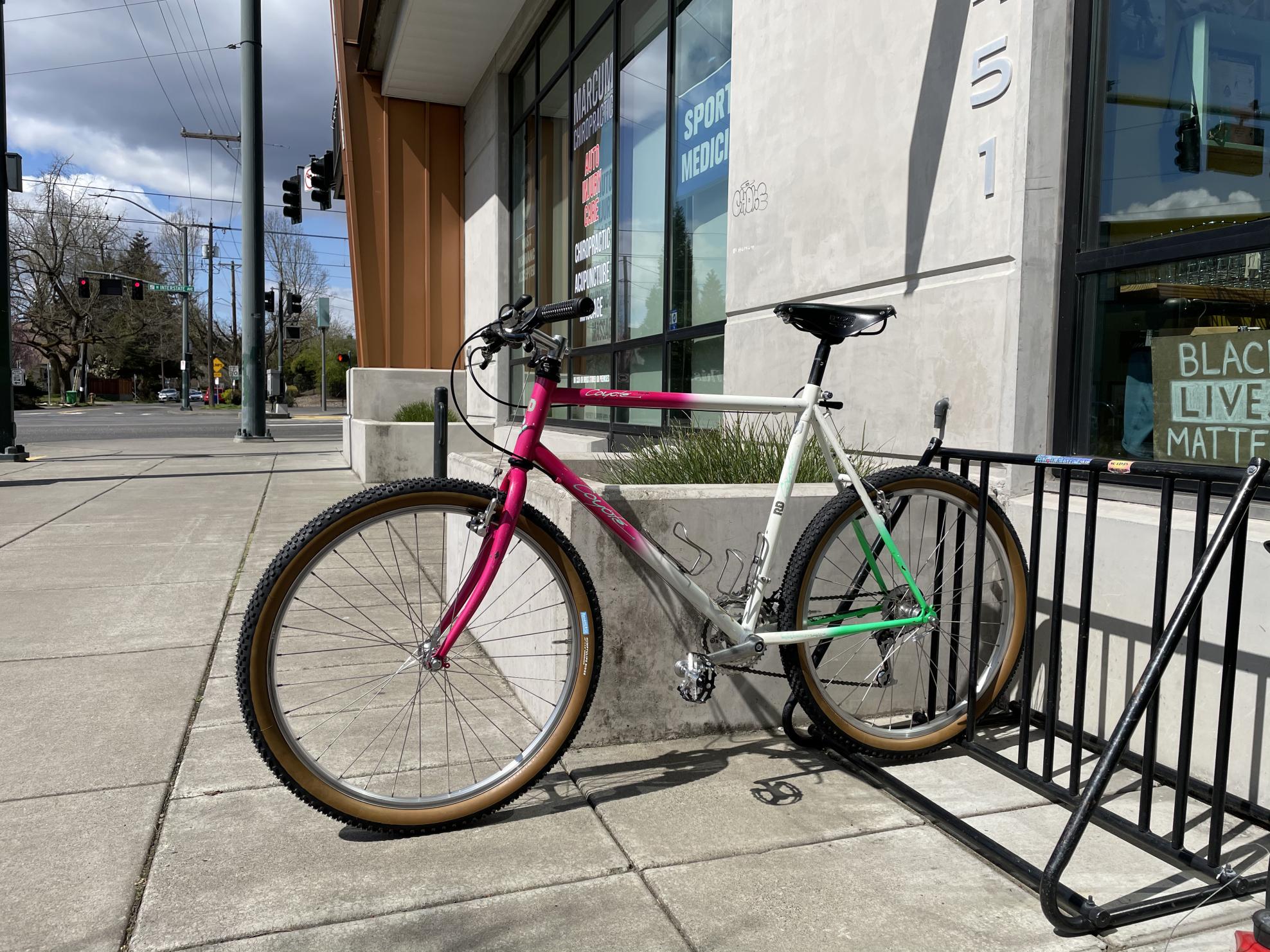 1980 Research Dynamics Coyote Pink, Green, and White