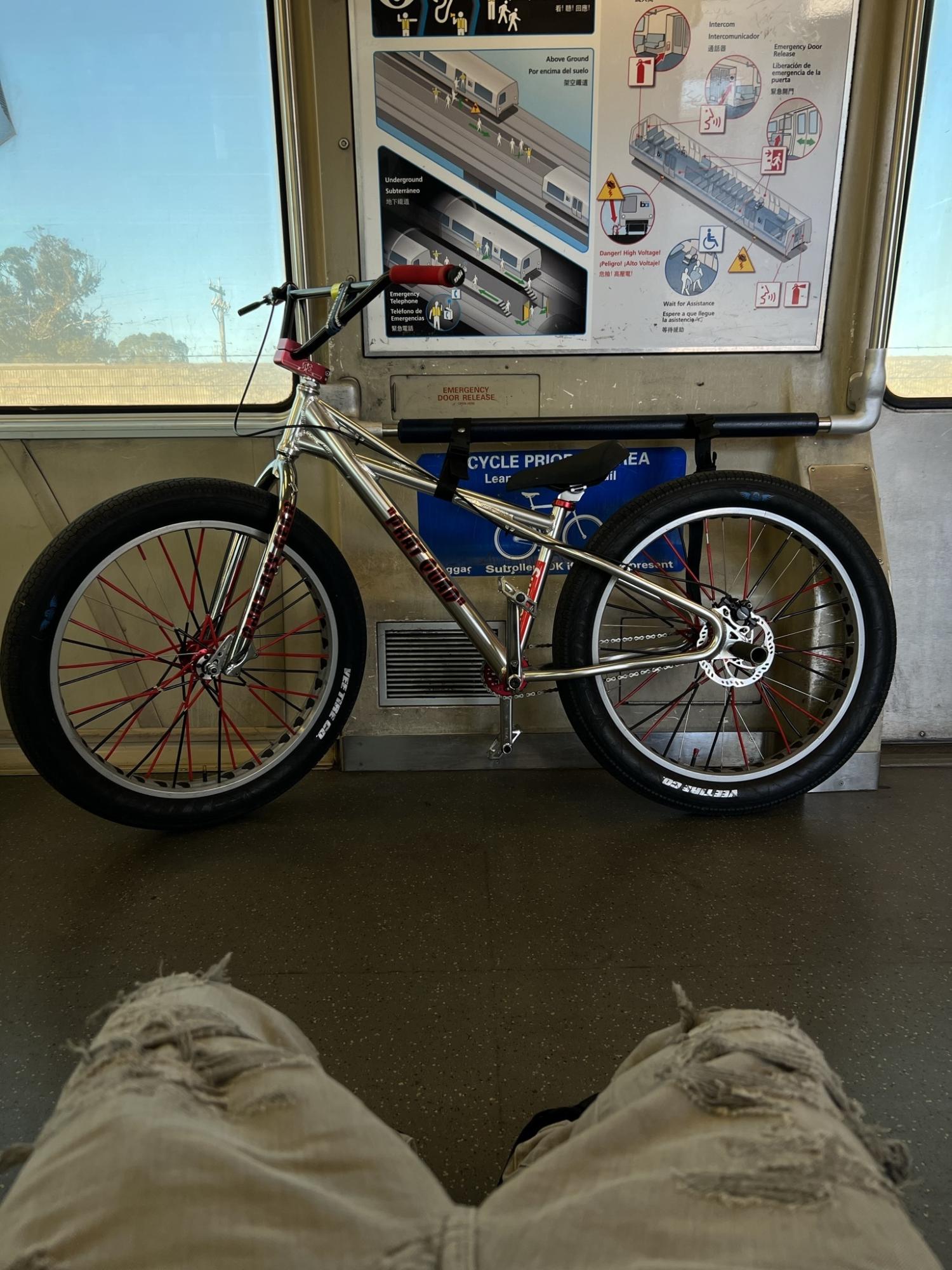 2021 SE Bikes Fat Quad Silver, gray or bare metal, Black, and Red