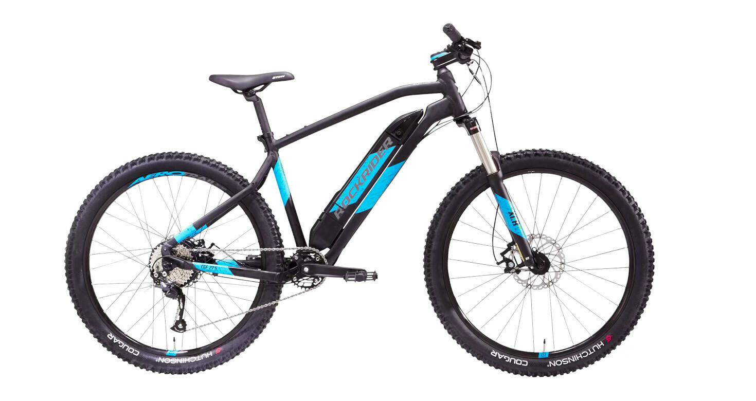 2021 Decathlon Rockrider e-ST500 L Black and Blue