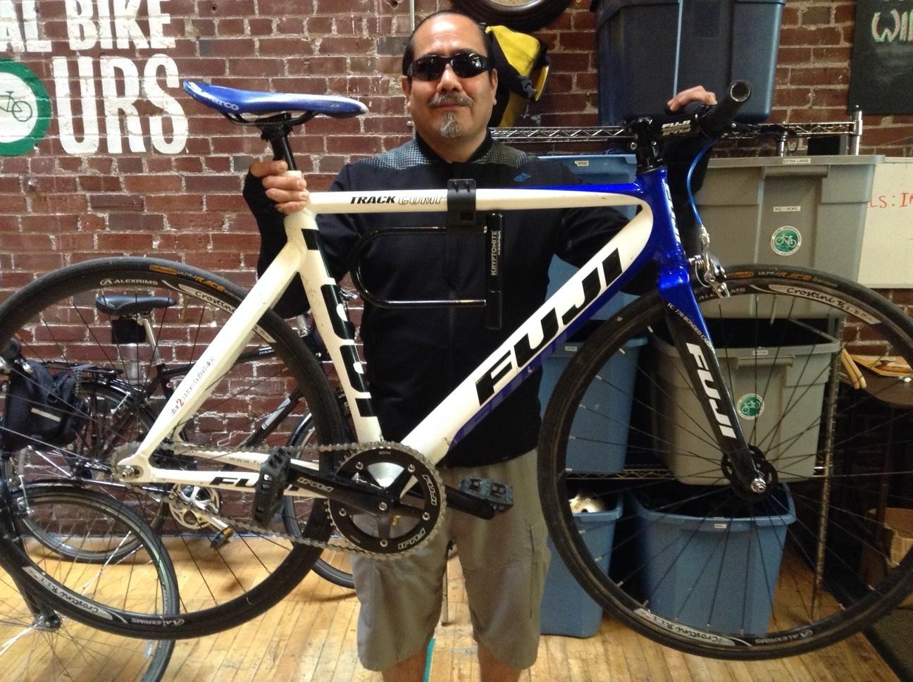 2015 Fuji Track Comp White and Blue