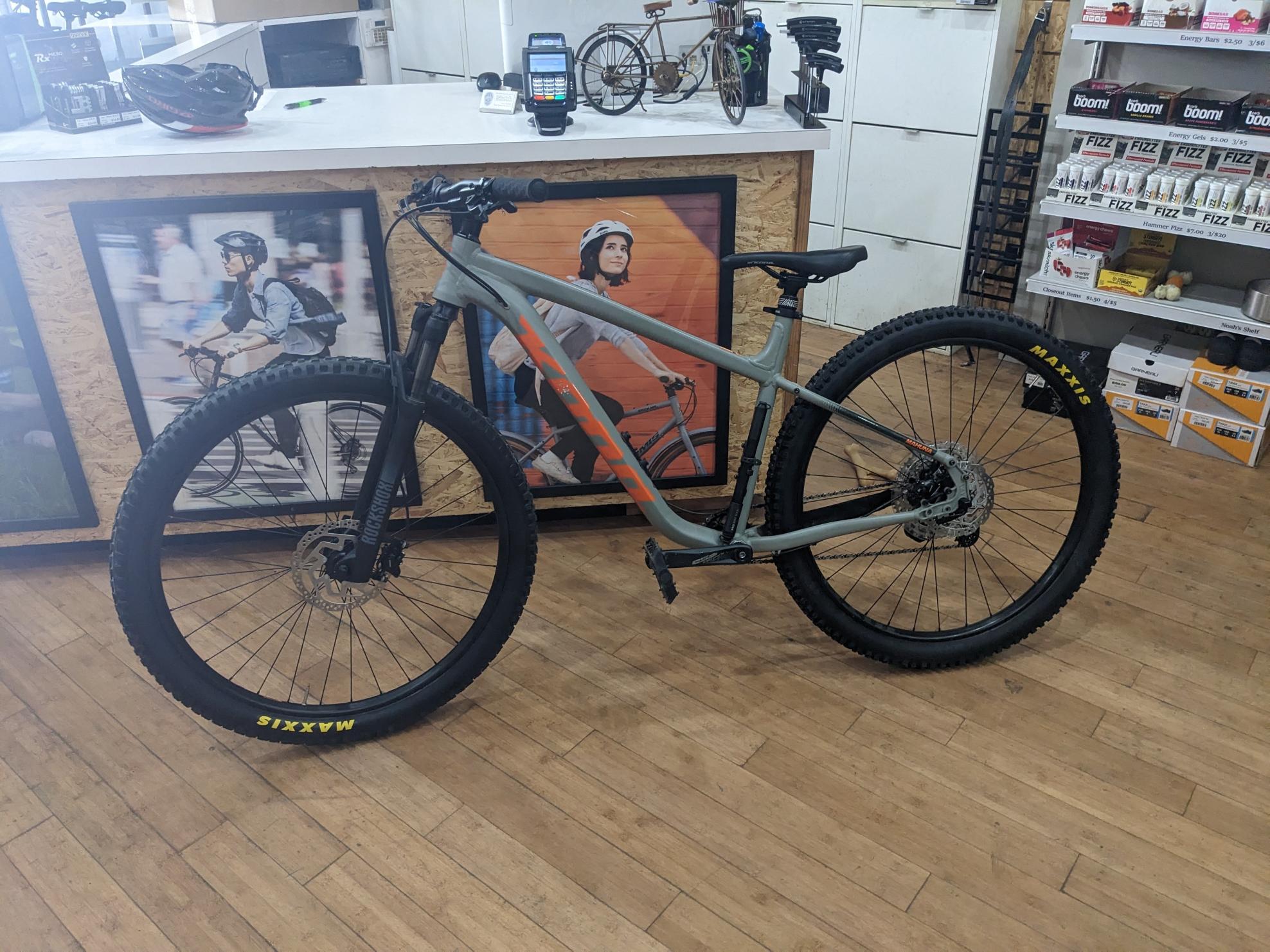 2021 Kona Mahuna Silver, gray or bare metal and Orange