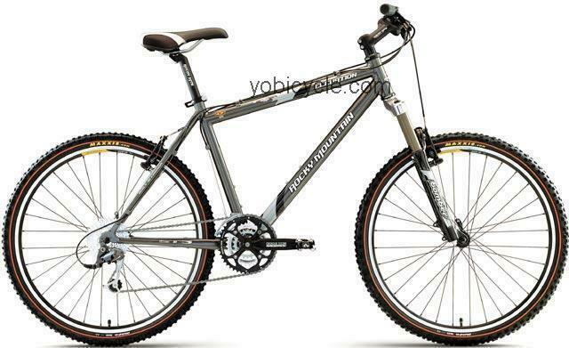 2003 Rocky Mountain Bicycles Elevation Silver, gray or bare metal and Stickers tape or other cove...