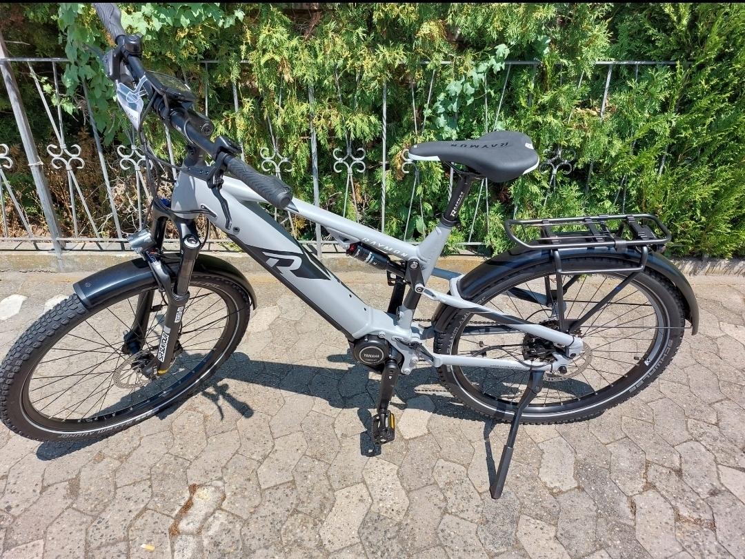 2023 Raymon CrossRay FS E 5.0 Deore Silver, gray or bare metal