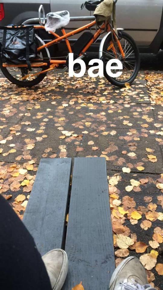 2016 Rad Power Bikes Rad Power Wagon cargo bike (rear storage) Orange