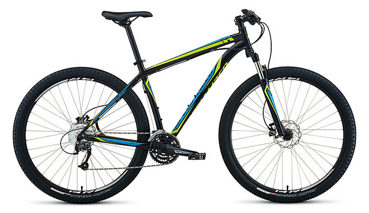 2014 Specialized Hardrock Sport Disc 29  Black, Blue, and Green