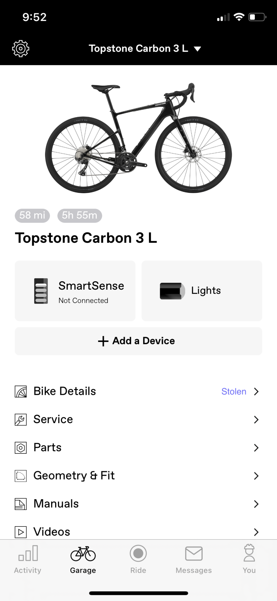 2023 Cannondale Topstone Carbon 3 L Carbon Large Black