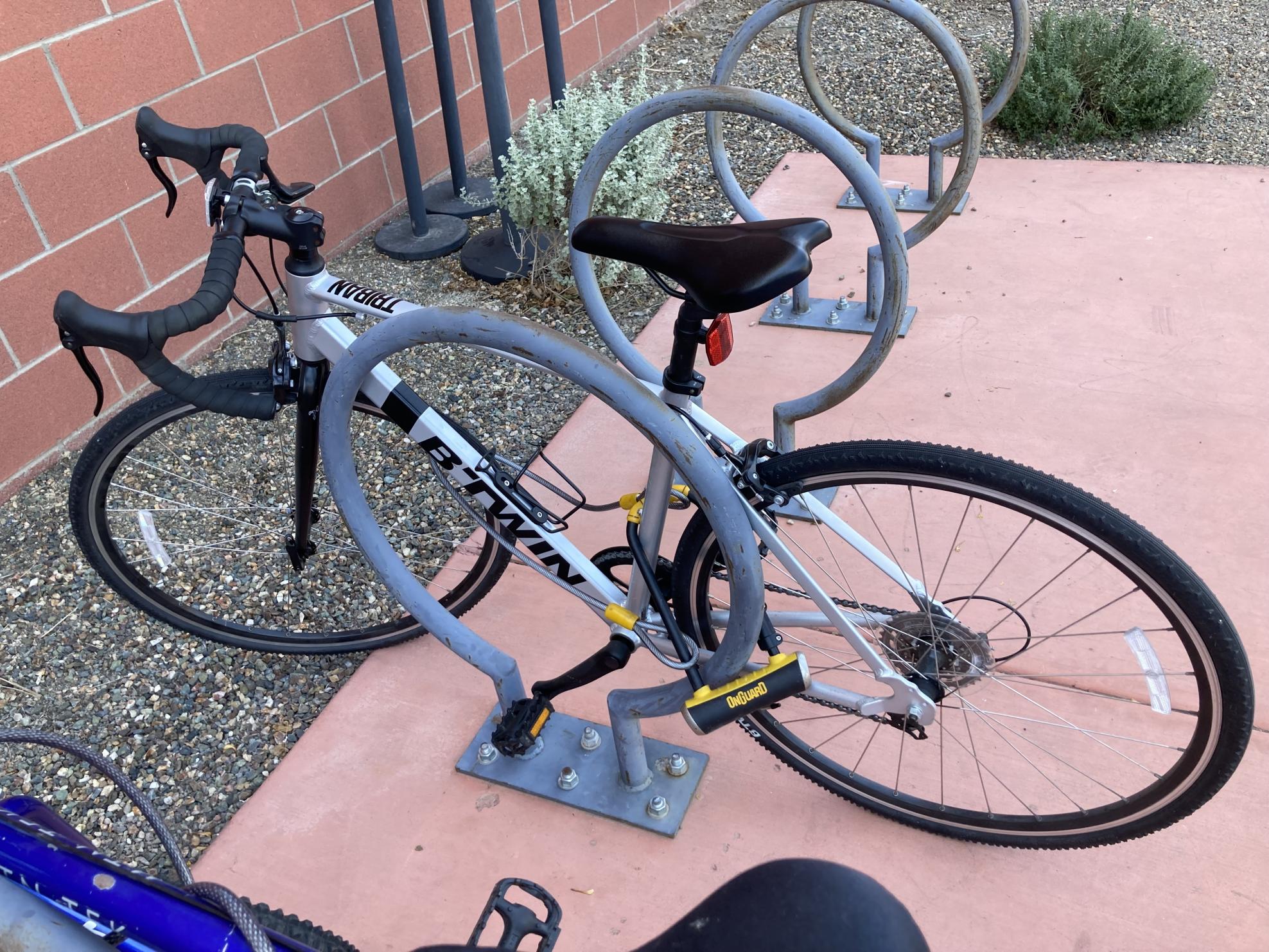 2020 Triban Silver, gray or bare metal