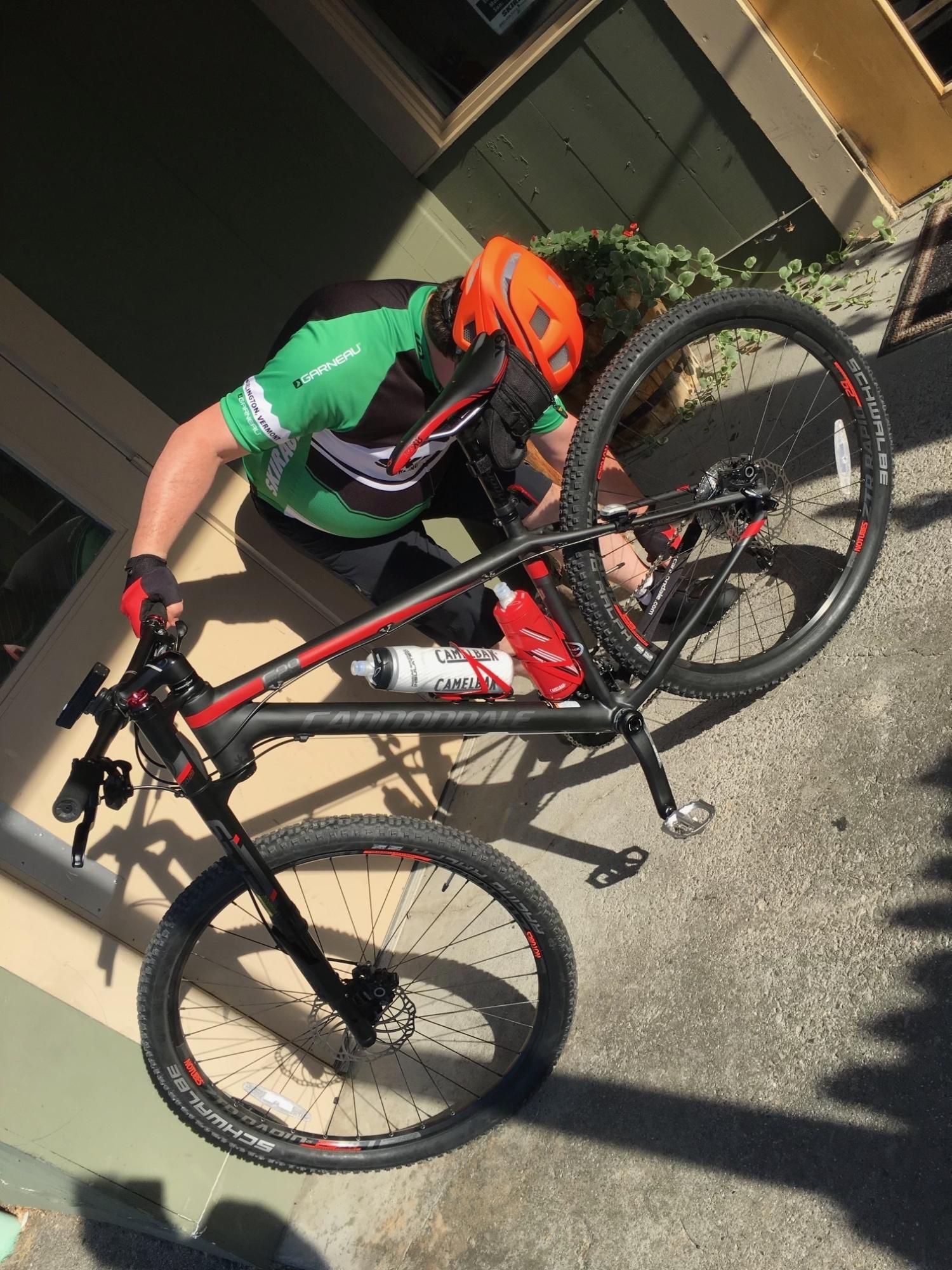 Cannondale carbon fibre lefty Black and Red