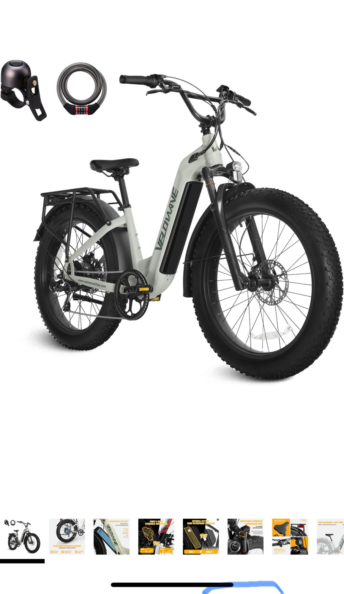 2024 Velowave Ranger Step Thru 2.0 Green