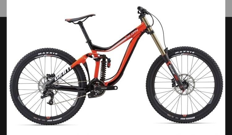 2018 Giant Glory Red, White, and Black