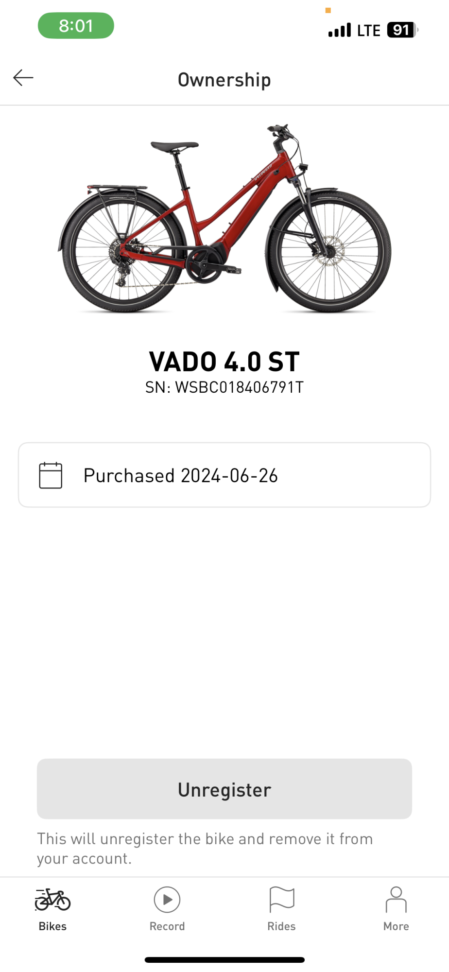 2023 Specialized Vado 4.0 ST Red