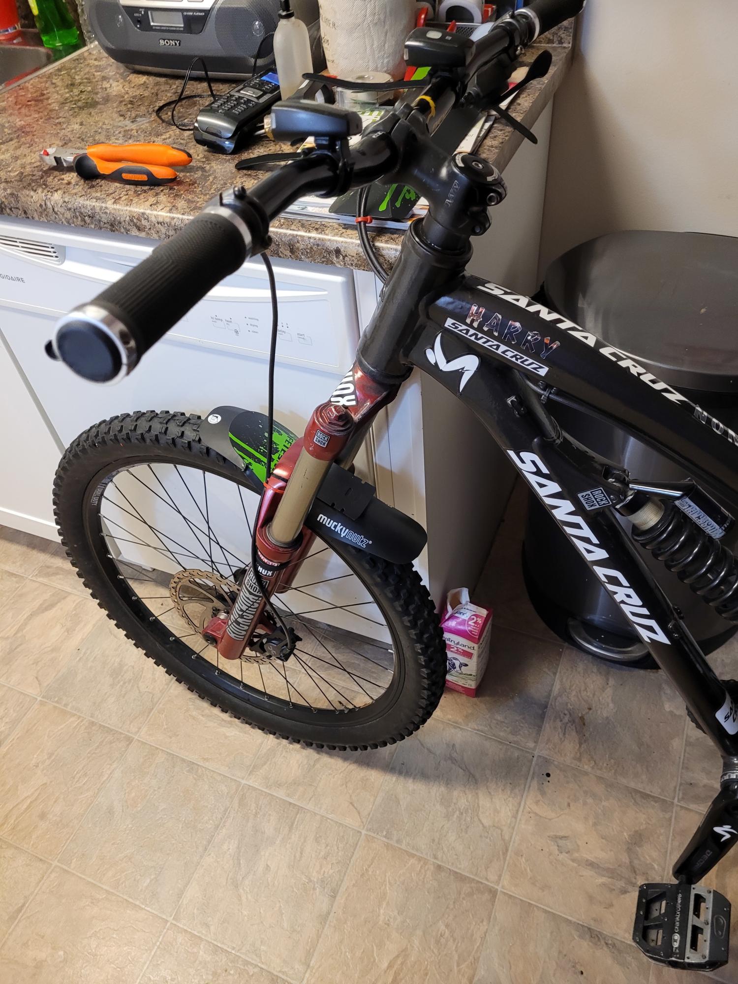 Santa Cruz Nomad Black, Red, and White