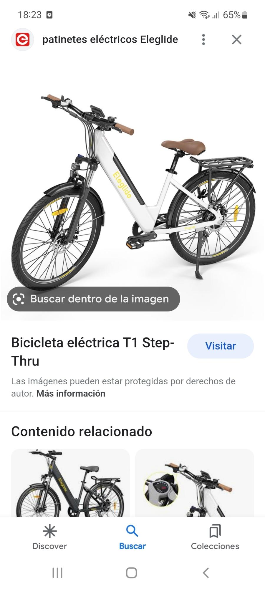 Eleglide T1 STEP-THRU electric bike White