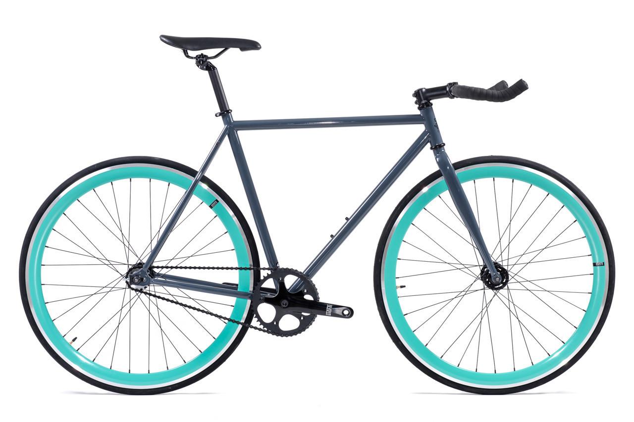 2015 State Bicycle Co. Silver or Gray and Teal