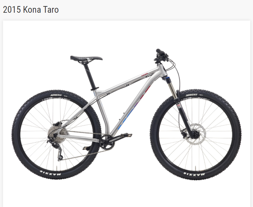 2015 Kona F1104K3327 / 15i-053D Silver, gray or bare metal