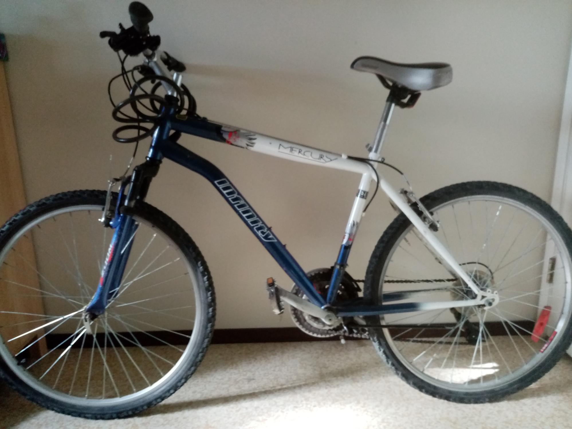 Infinity Cycle Works Blue and White