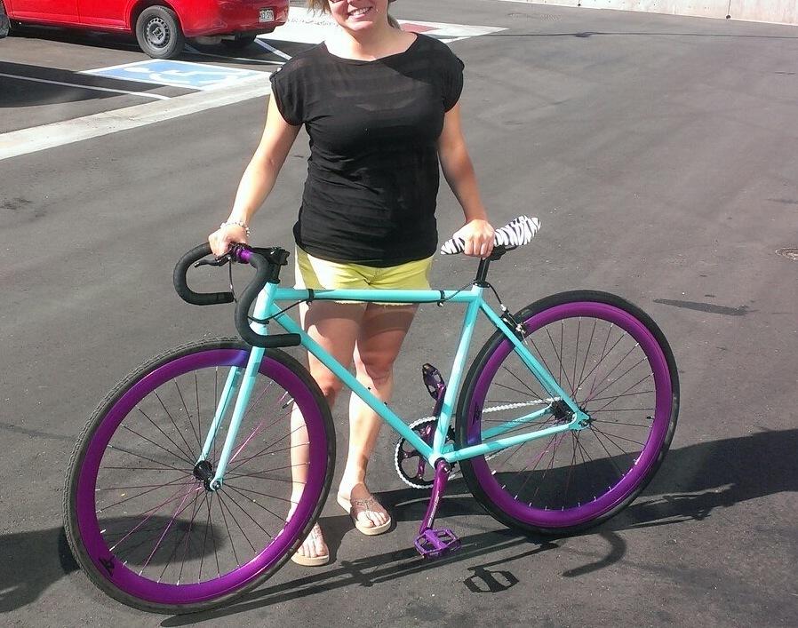 2013 Zycle Fix Hi Ten Steel Frame and Fork Teal