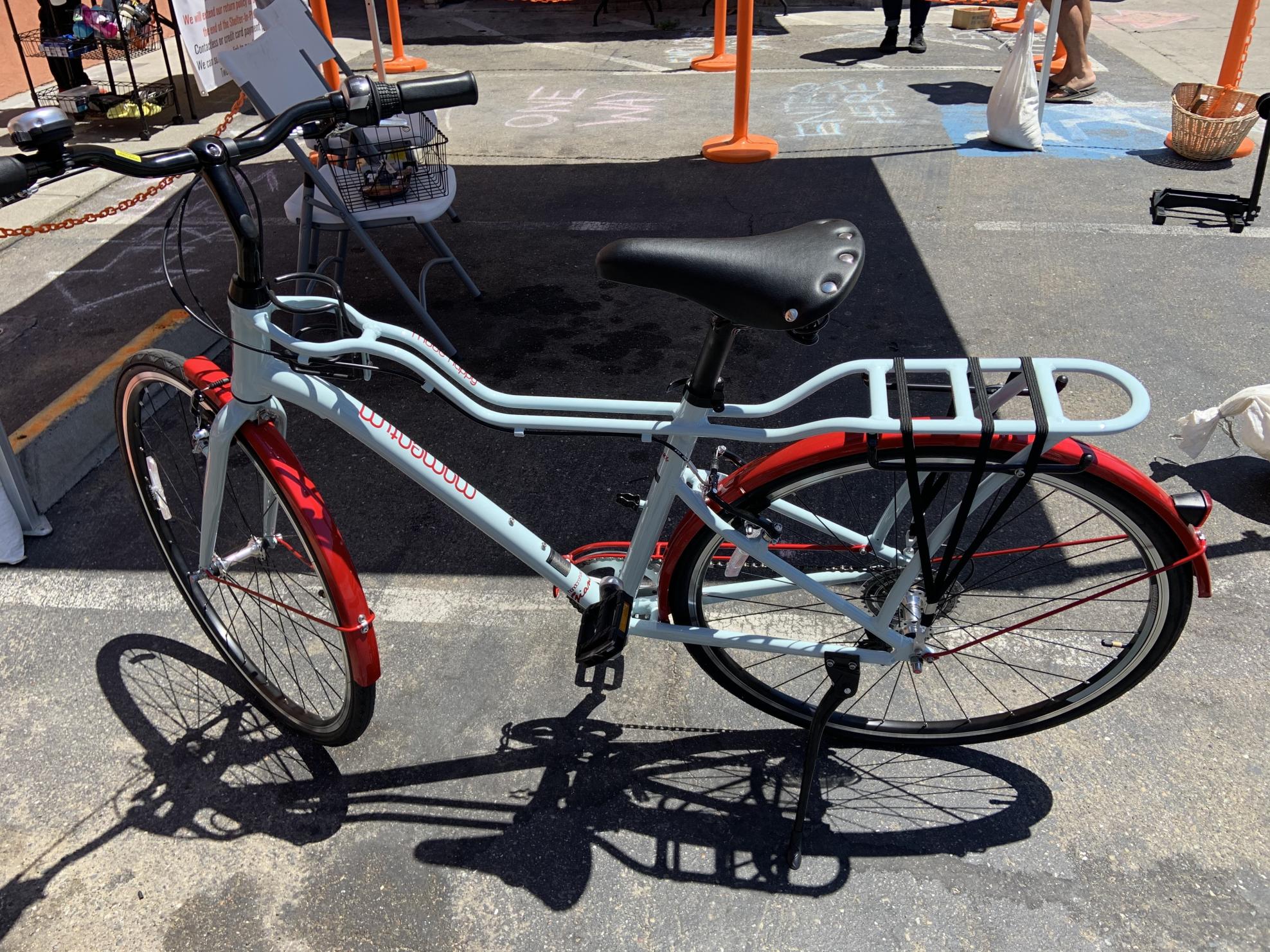 Momentum gian street md (mid-step) Silver, gray or bare metal and Red