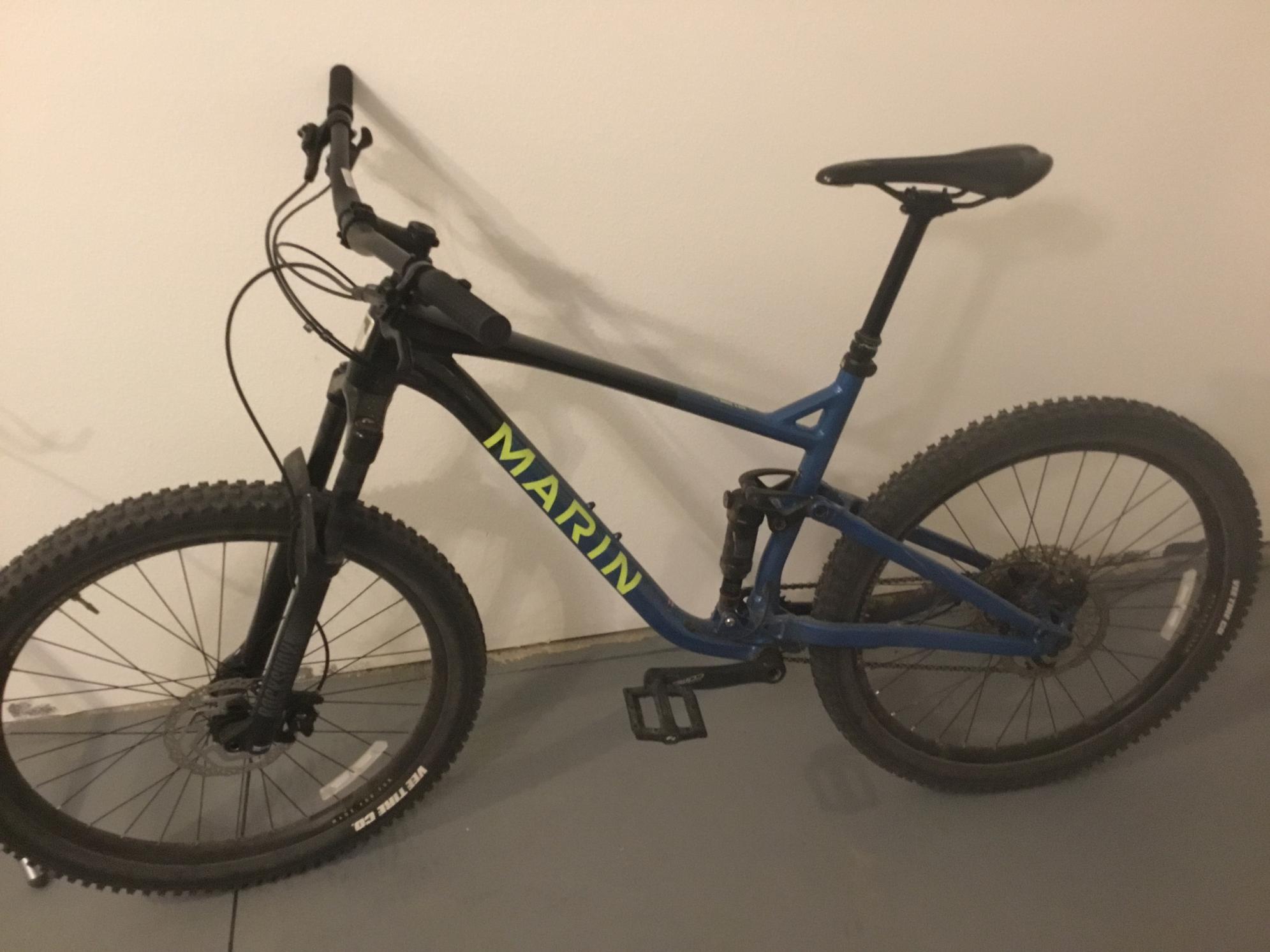 2021 Marin Bikes Rift zone 27.5 2 Black, Blue, and Yellow or Gold