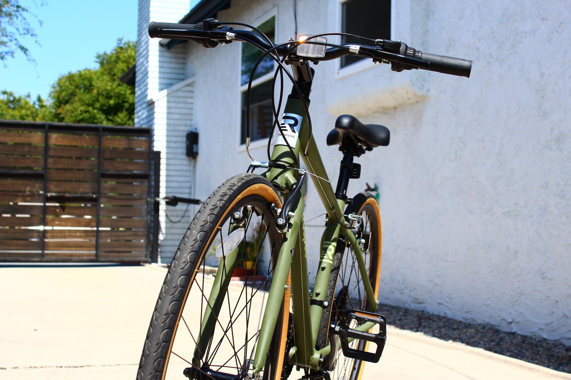 Retrospec Atlas Hybrid Bike - 21 Speed Green