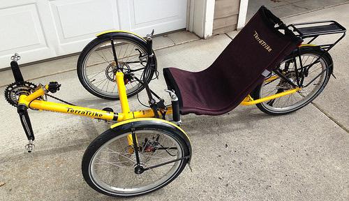2013 Terra Trike Tour II recumbent Yellow or Gold