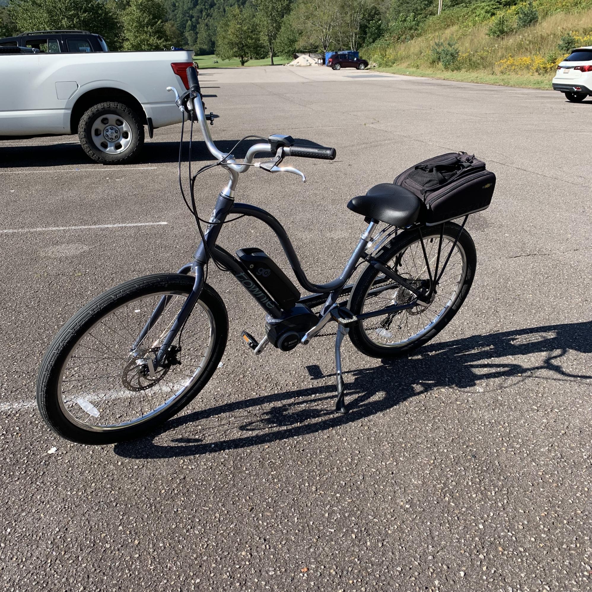 2019 Electra Townie E-bike Silver, gray or bare metal