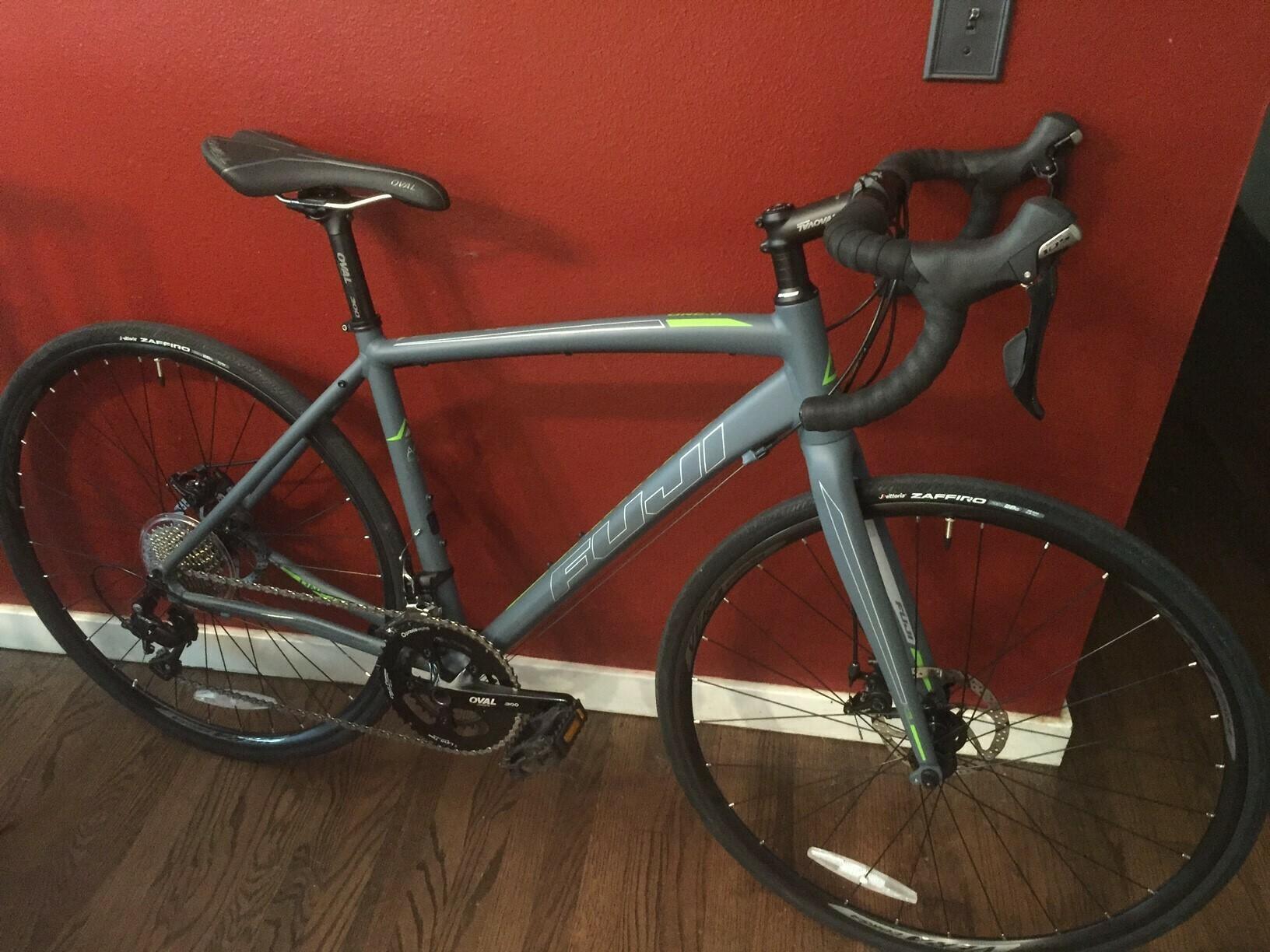 Fuji Sportif LE one.0 Silver, gray or bare metal and Green