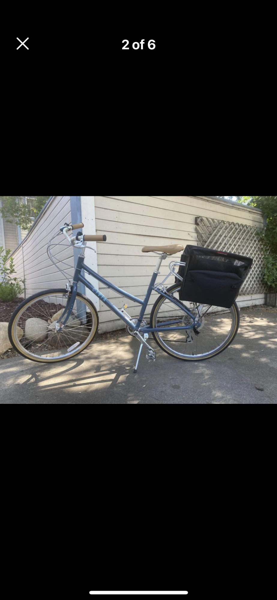 Civia Twin City Step Through 7 Speed Blue and Silver, gray or bare metal