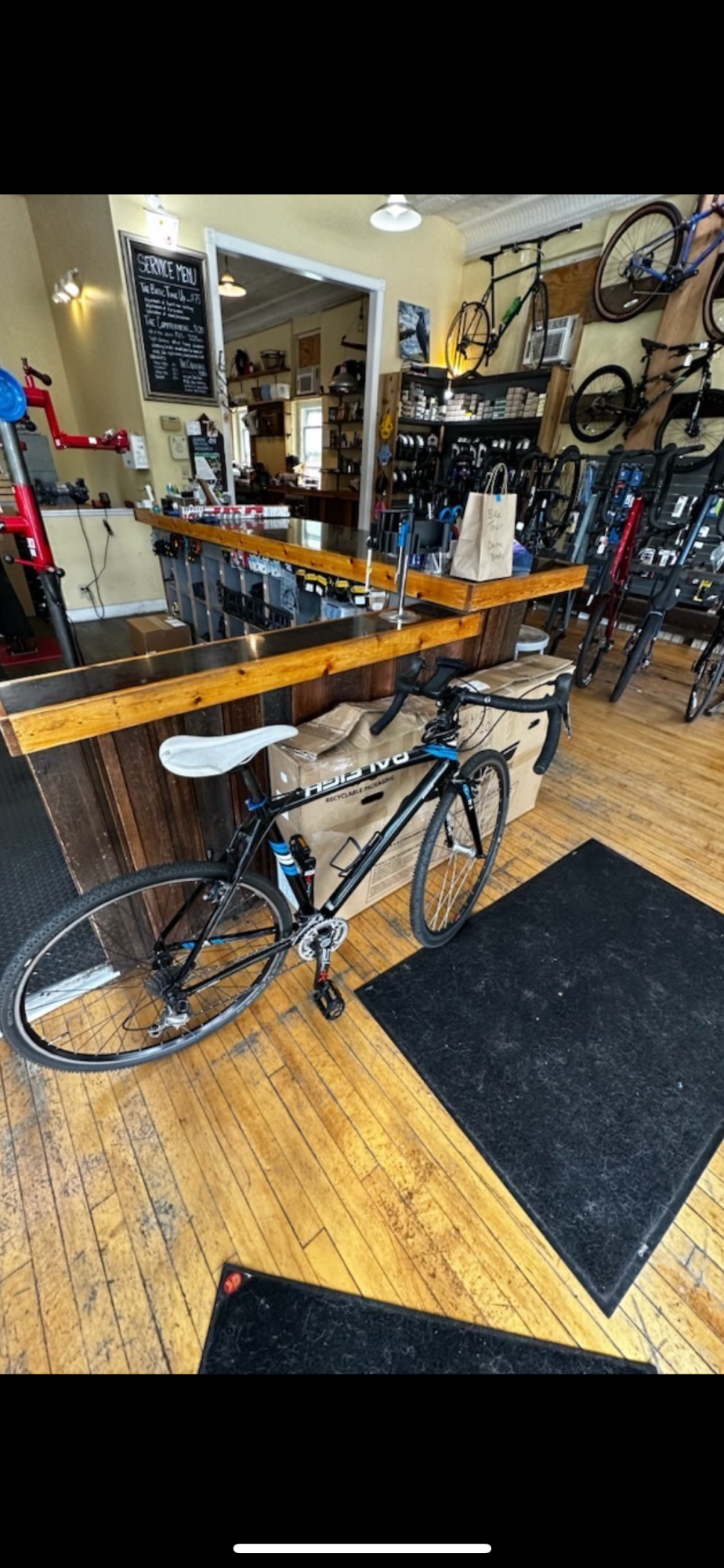 2014 Raleigh RX Black and Blue