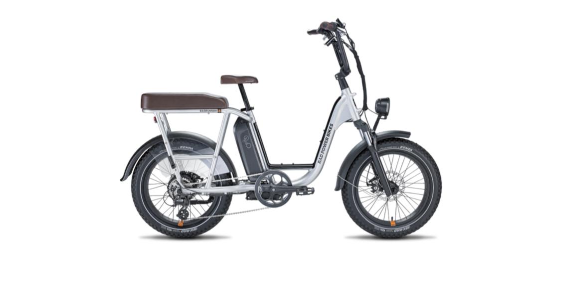 2021 Rad Power Bikes Radrunner Plus Silver, gray or bare metal