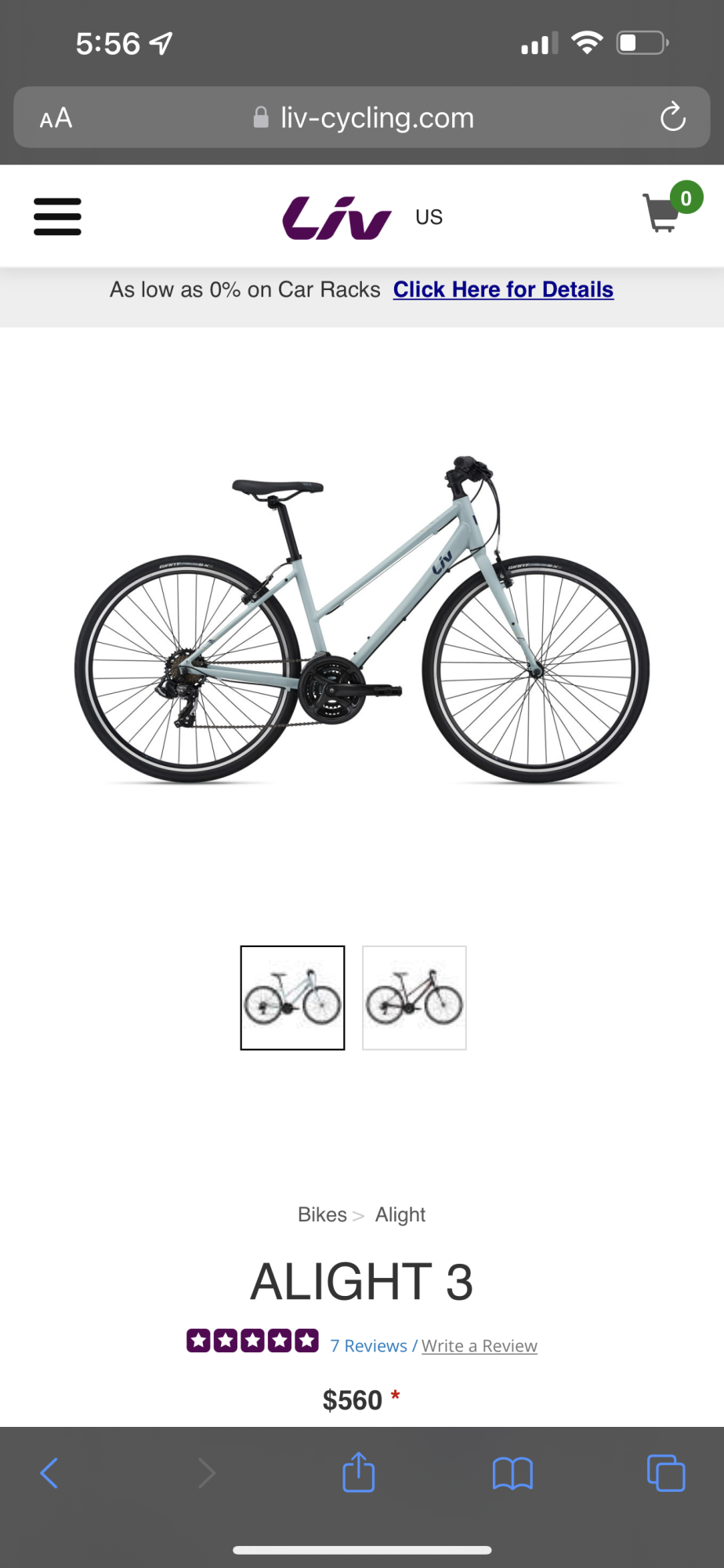 2021 Liv ALUXX-Grade Aluminum Blue