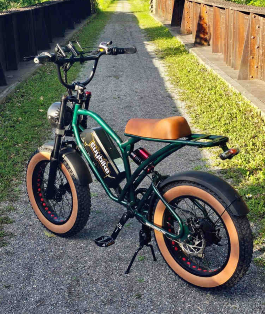 2024 Euybike Euy S4 Moped-style Green and Brown