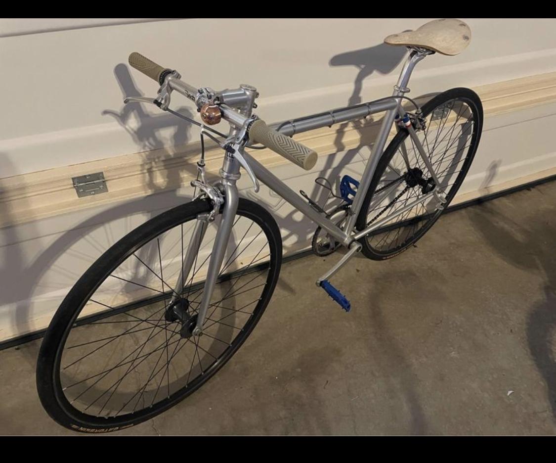 State Bicycle Co. 4130 49cm Silver, gray or bare metal