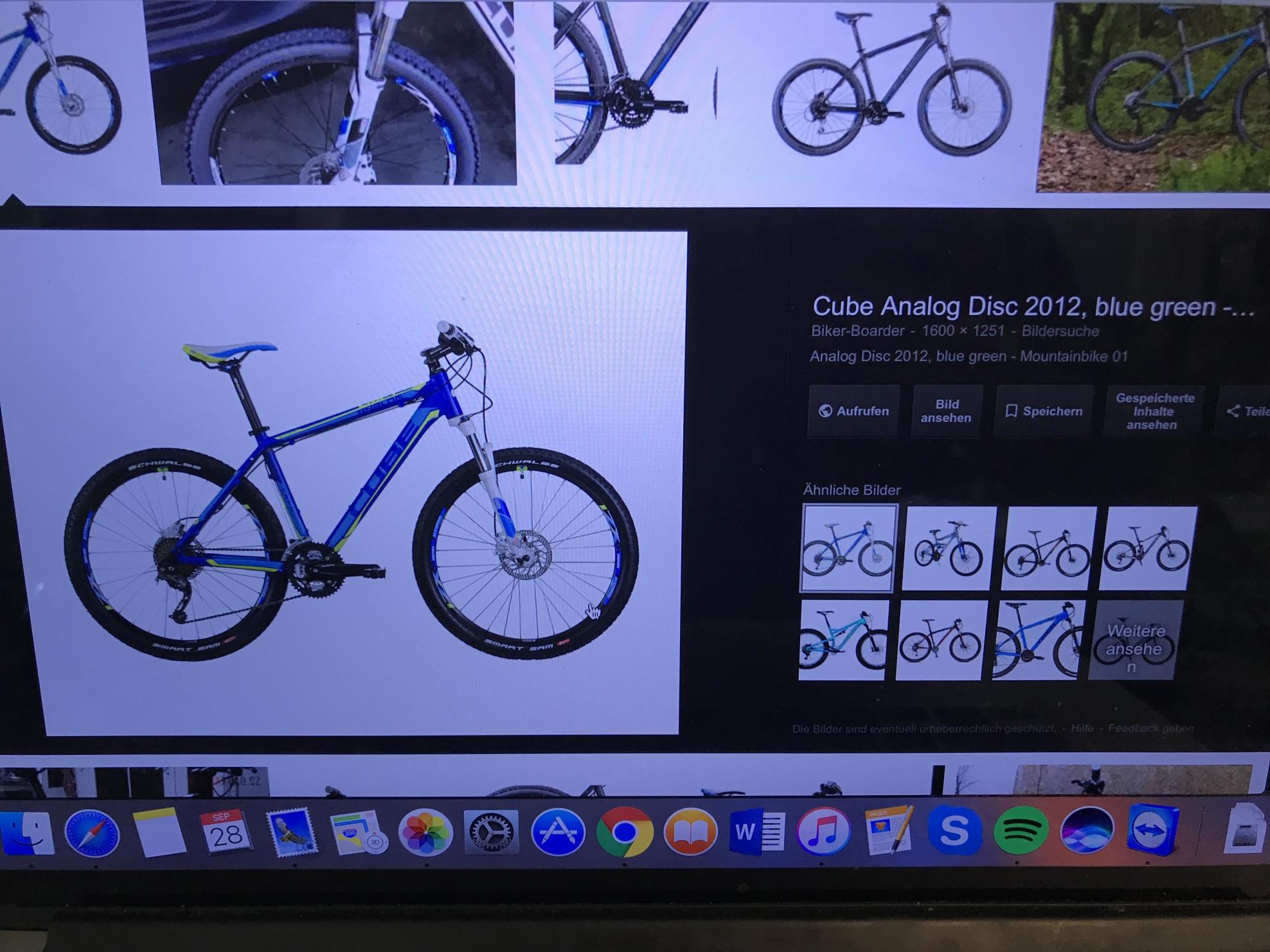 2012 Cube CMPT Analog Disc 2012 Blue and Yellow or Gold
