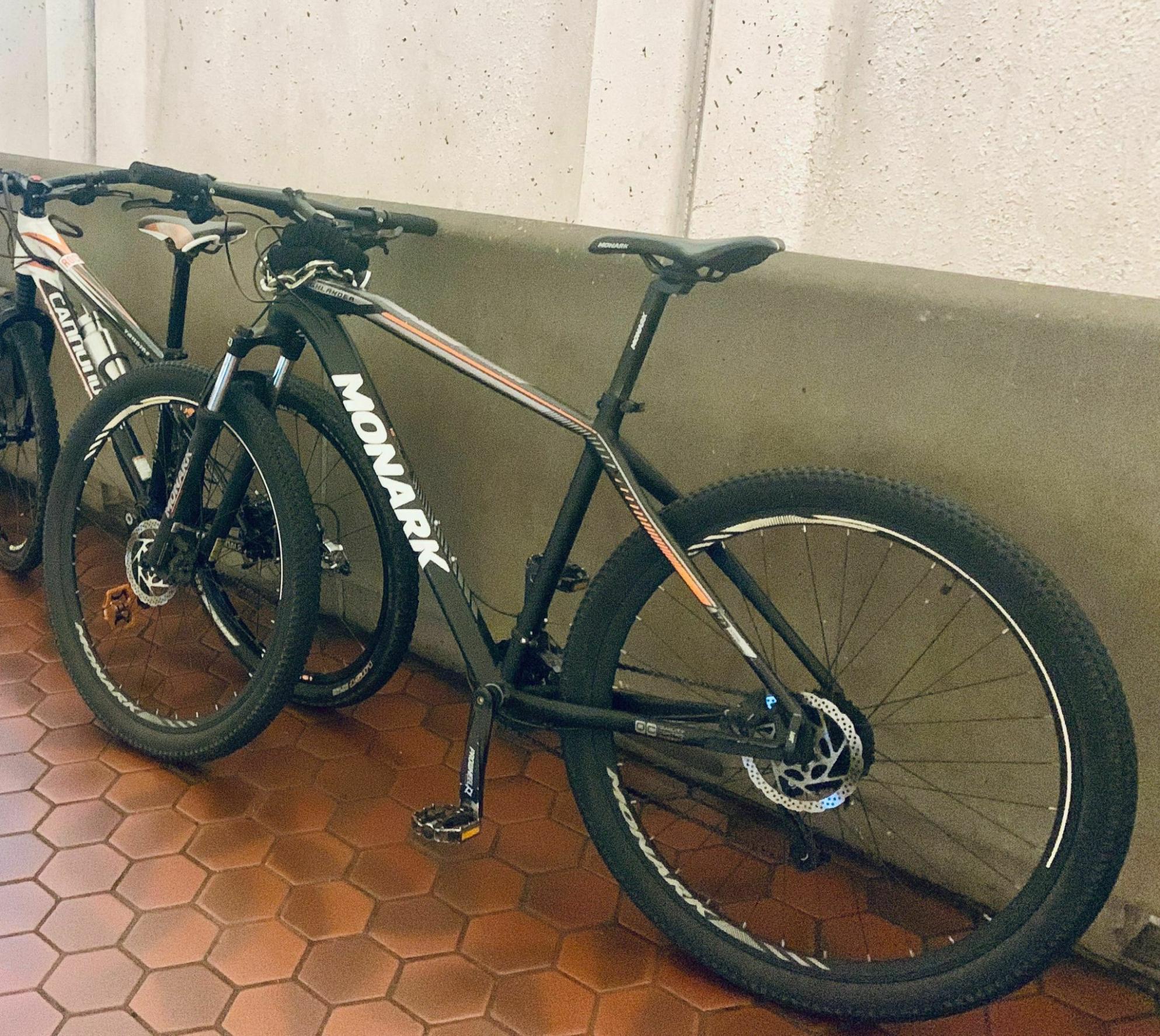 2020 Monark Mountain Bike Black, Orange, and White