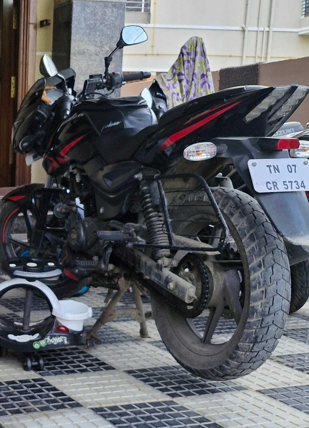 2019 Bajaj Black and Red