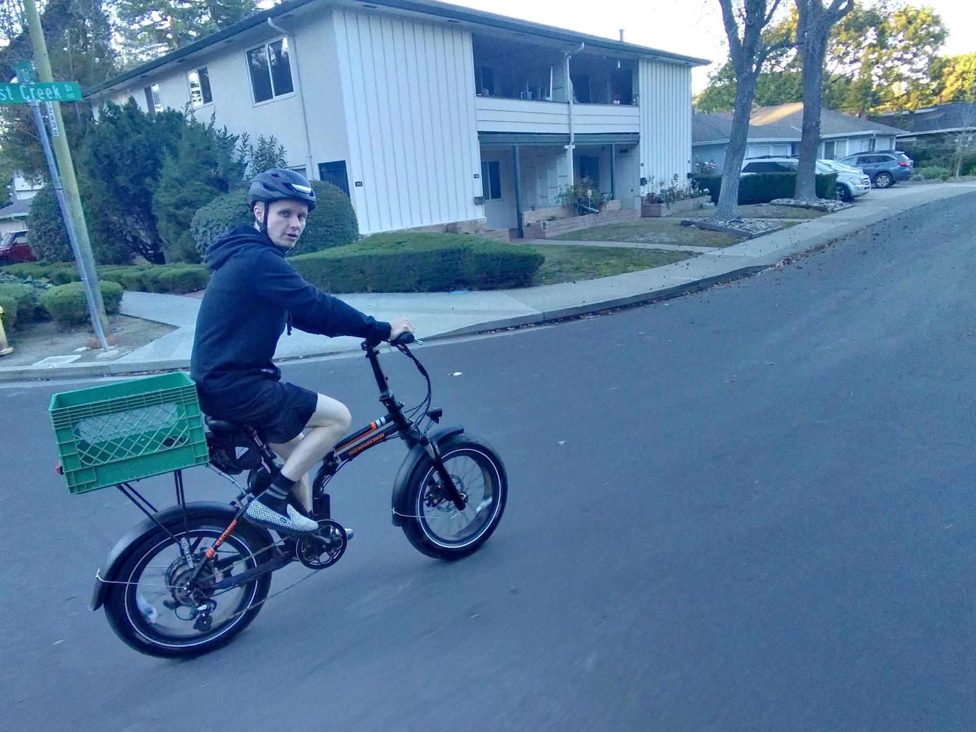 2019 Rad Power Bikes RadMini Step Over Black and Orange