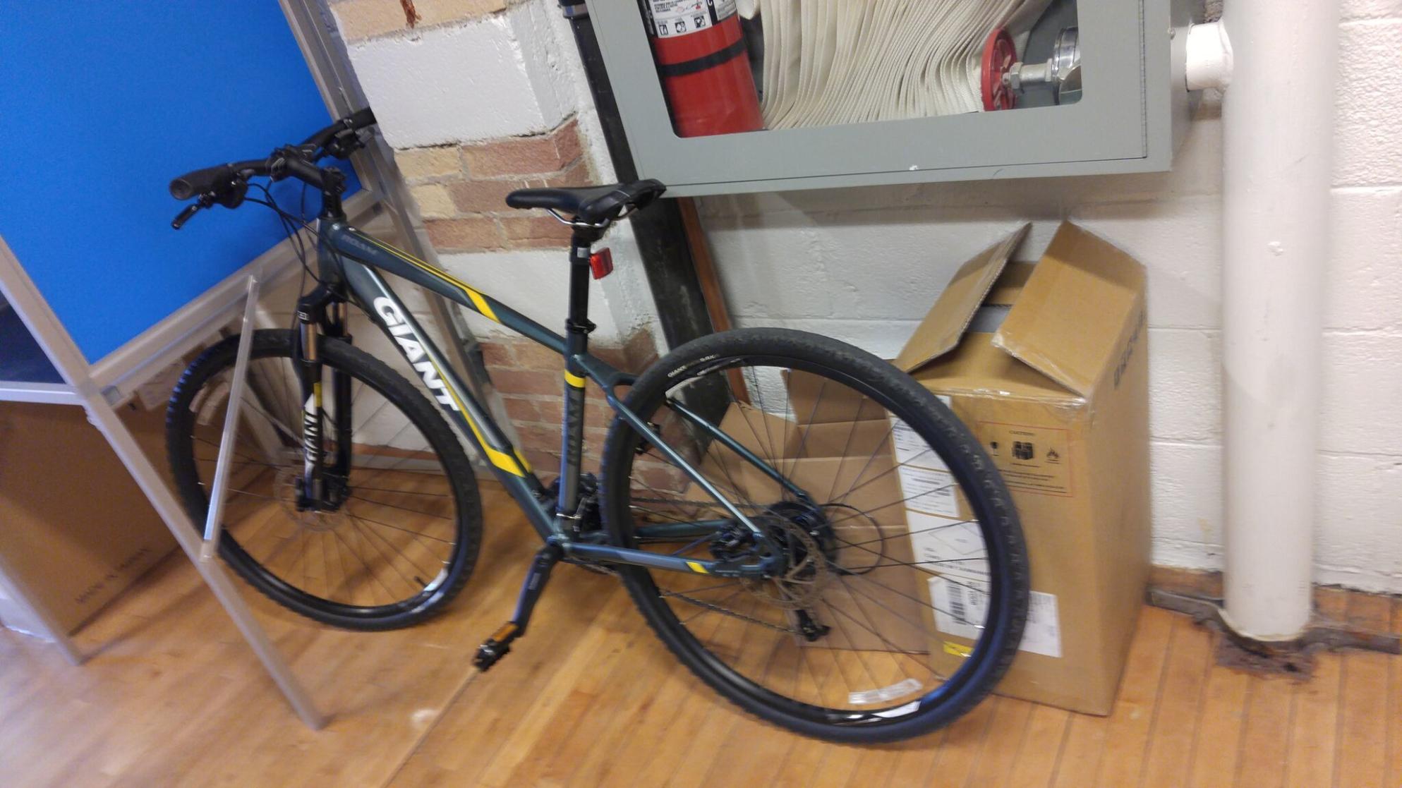 2016 Giant Roam 2 Green, Silver or Gray, and Yellow or Gold