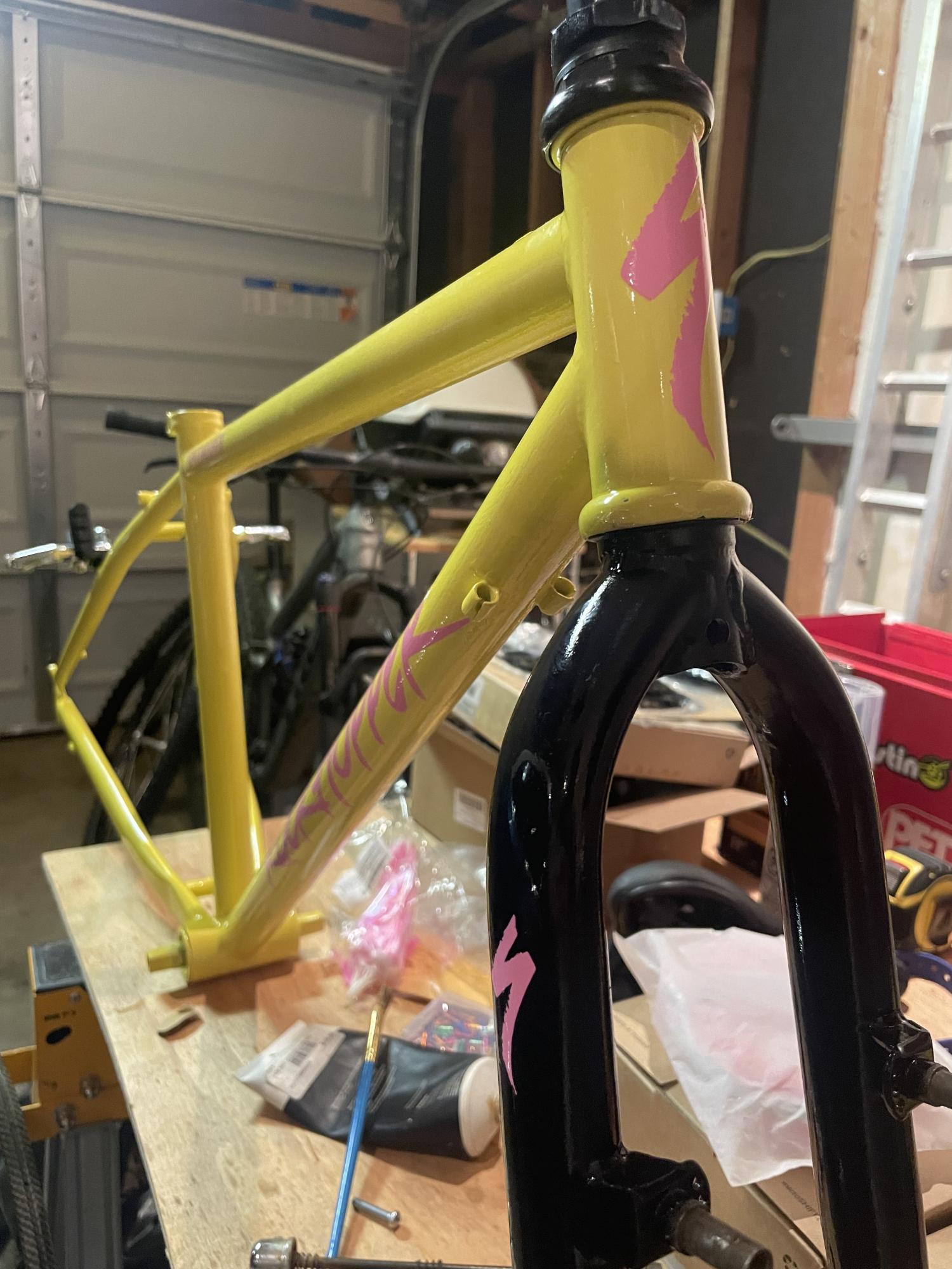 1990 Specialized Rockhopper Yellow or Gold and Pink