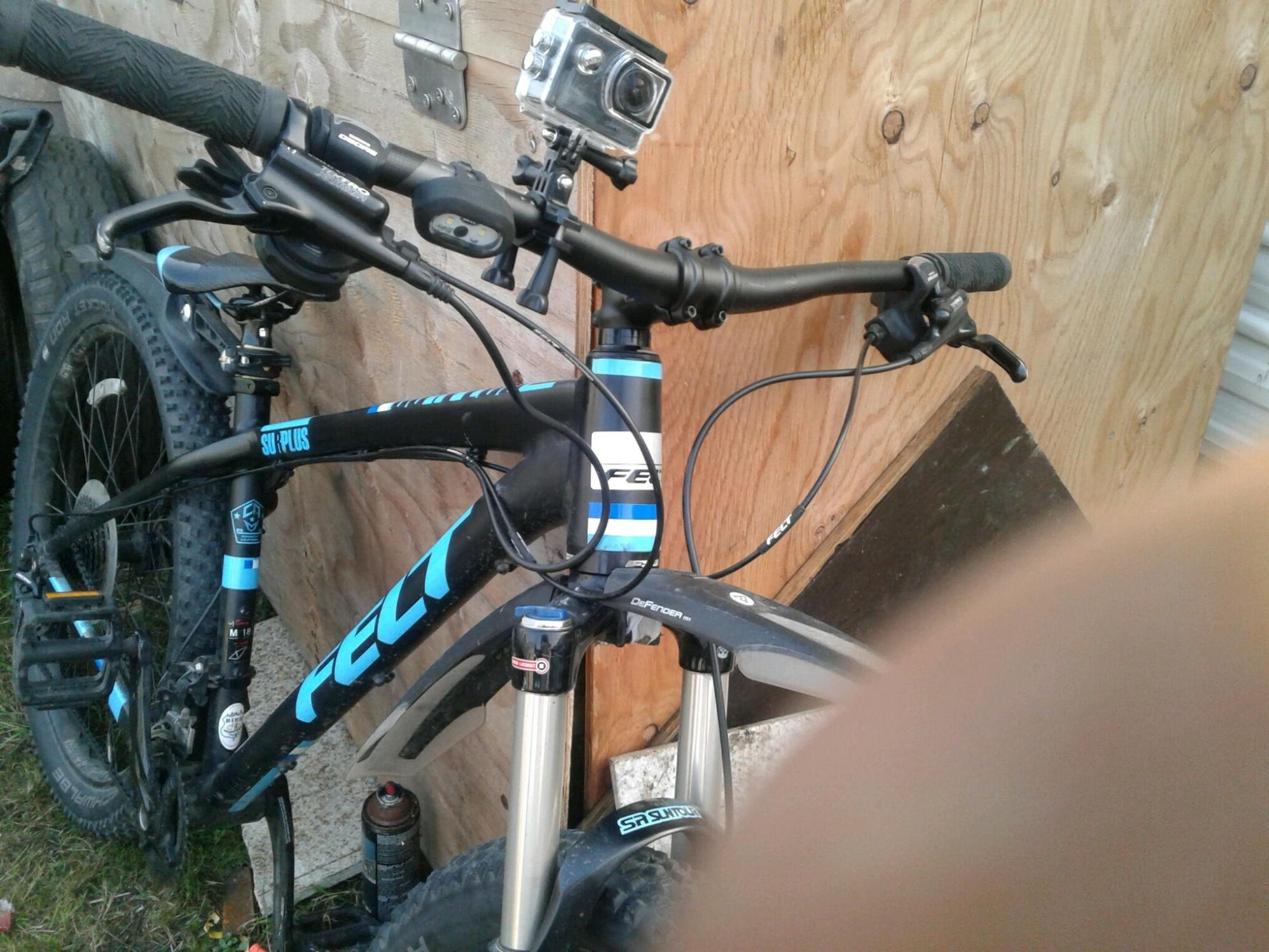 2018 Felt surplus Blue, Black, and White