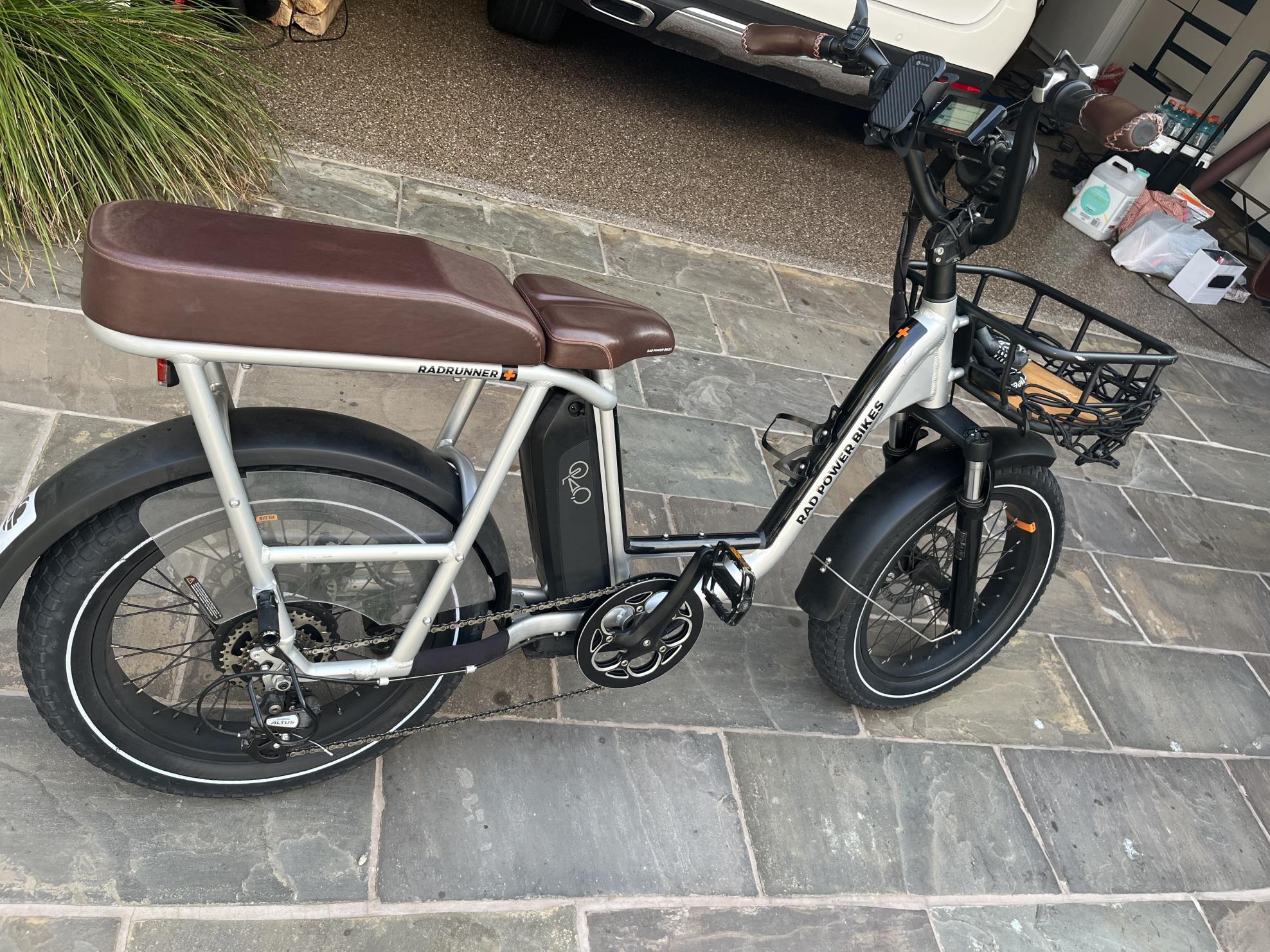 2021 Rad Power Bikes radrunner Silver, gray or bare metal