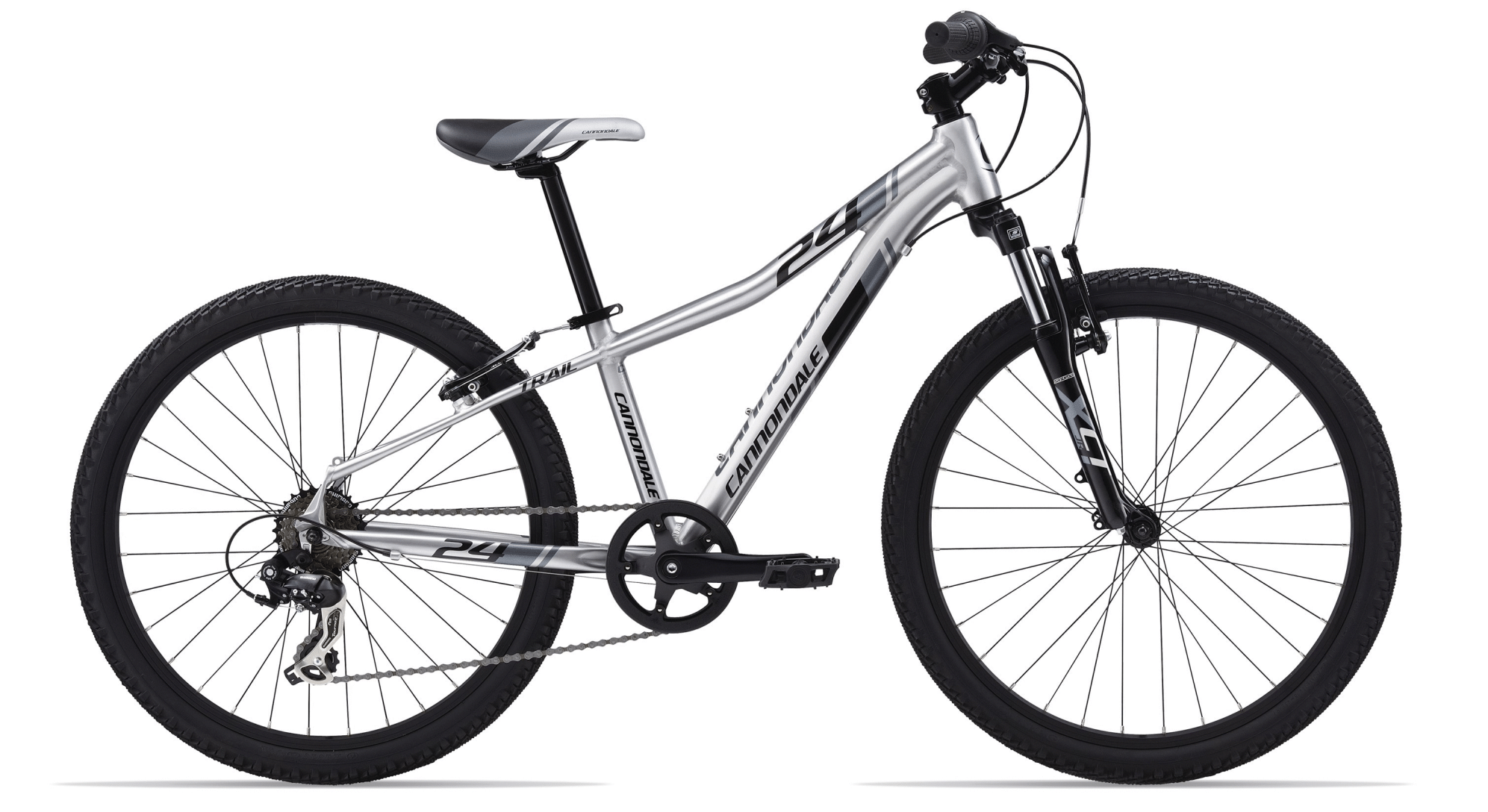 2013 Cannondale Trail 24 Boy's  Silver or Gray and Black